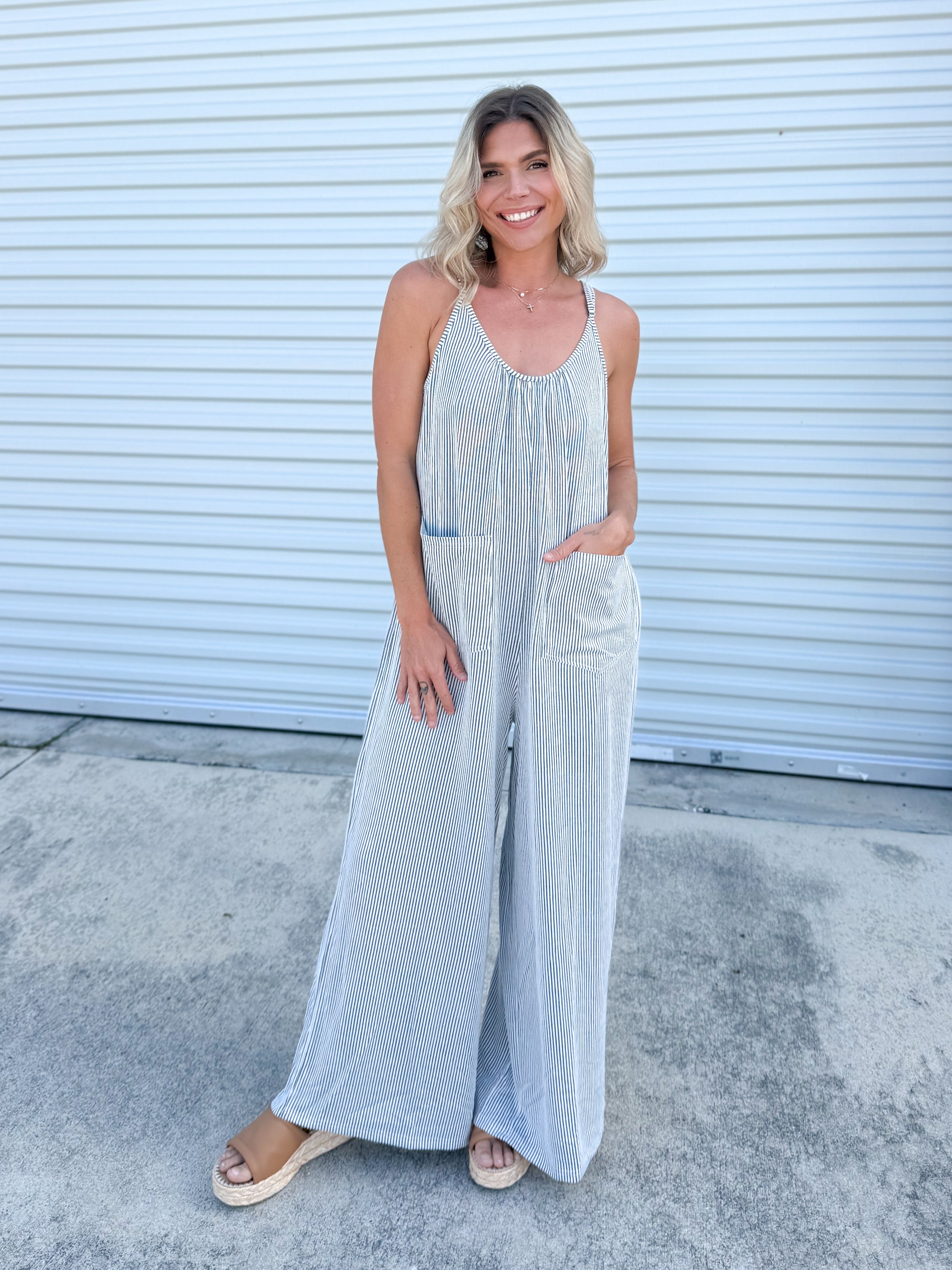 Breakout Jumpsuit-230 DRESSES/JUMPSUITS/ROMPERS-POLAGRAM-Heathered Boho Boutique, Women's Fashion and Accessories in Palmetto, FL