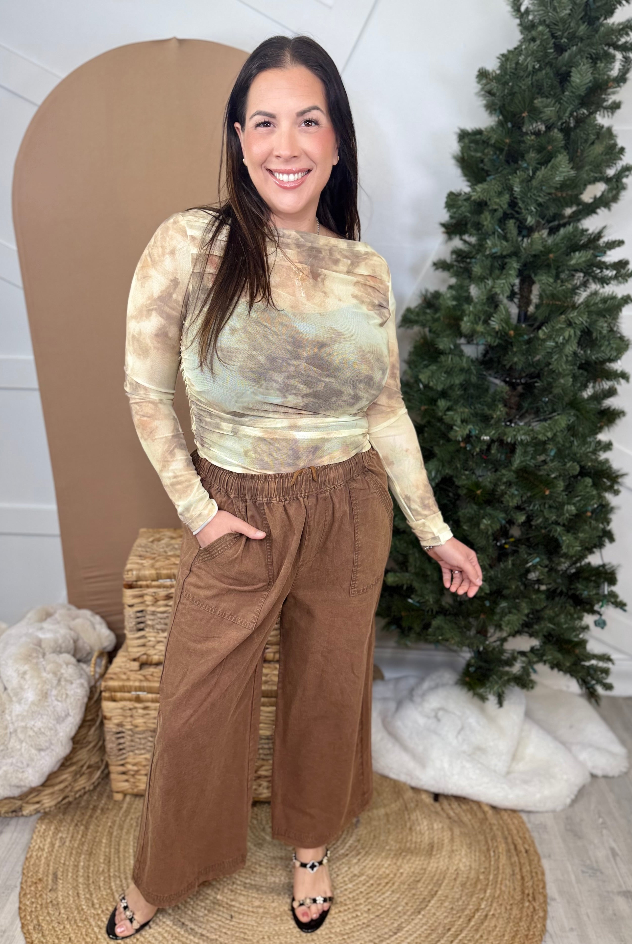 All Ambition Top-120 LONG SLEEVE TOPS-WHITE BIRCH-Heathered Boho Boutique, Women's Fashion and Accessories in Palmetto, FL