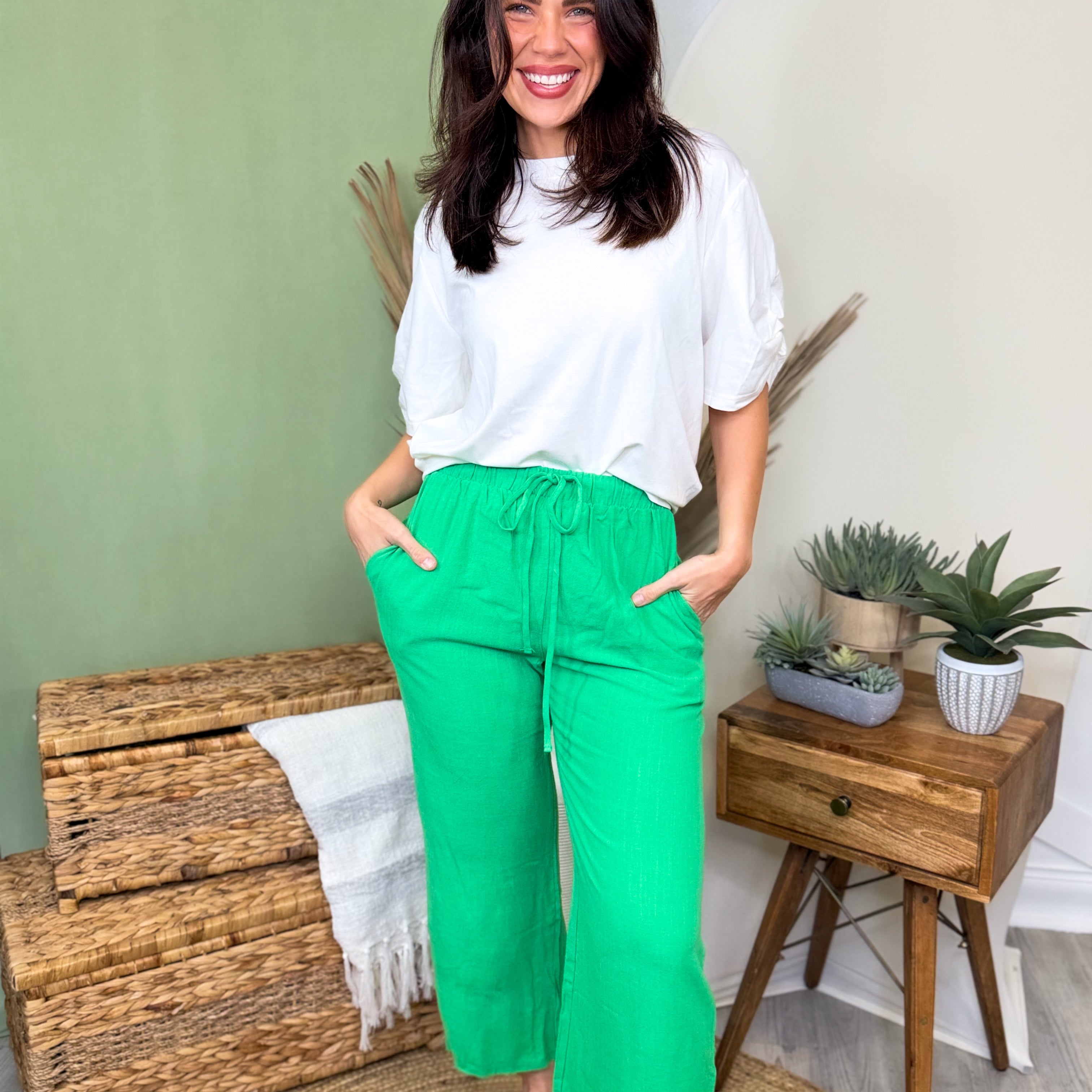 Sweet As Summer Pants-150 PANTS-HEIMISH-Heathered Boho Boutique, Women's Fashion and Accessories in Palmetto, FL