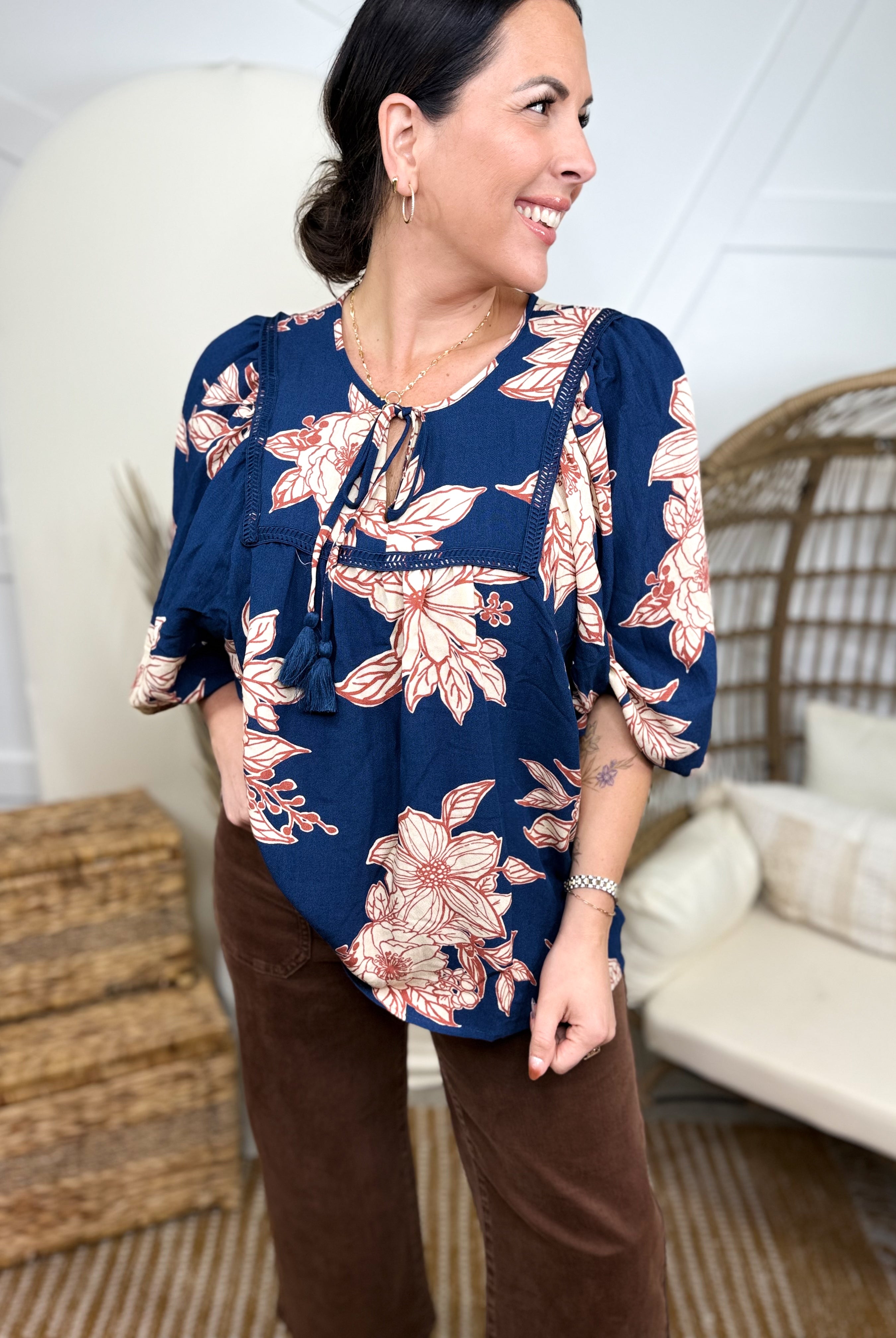 Beautifully Stated Top-120 Long Sleeve Tops-EASEL-Heathered Boho Boutique, Women's Fashion and Accessories in Palmetto, FL