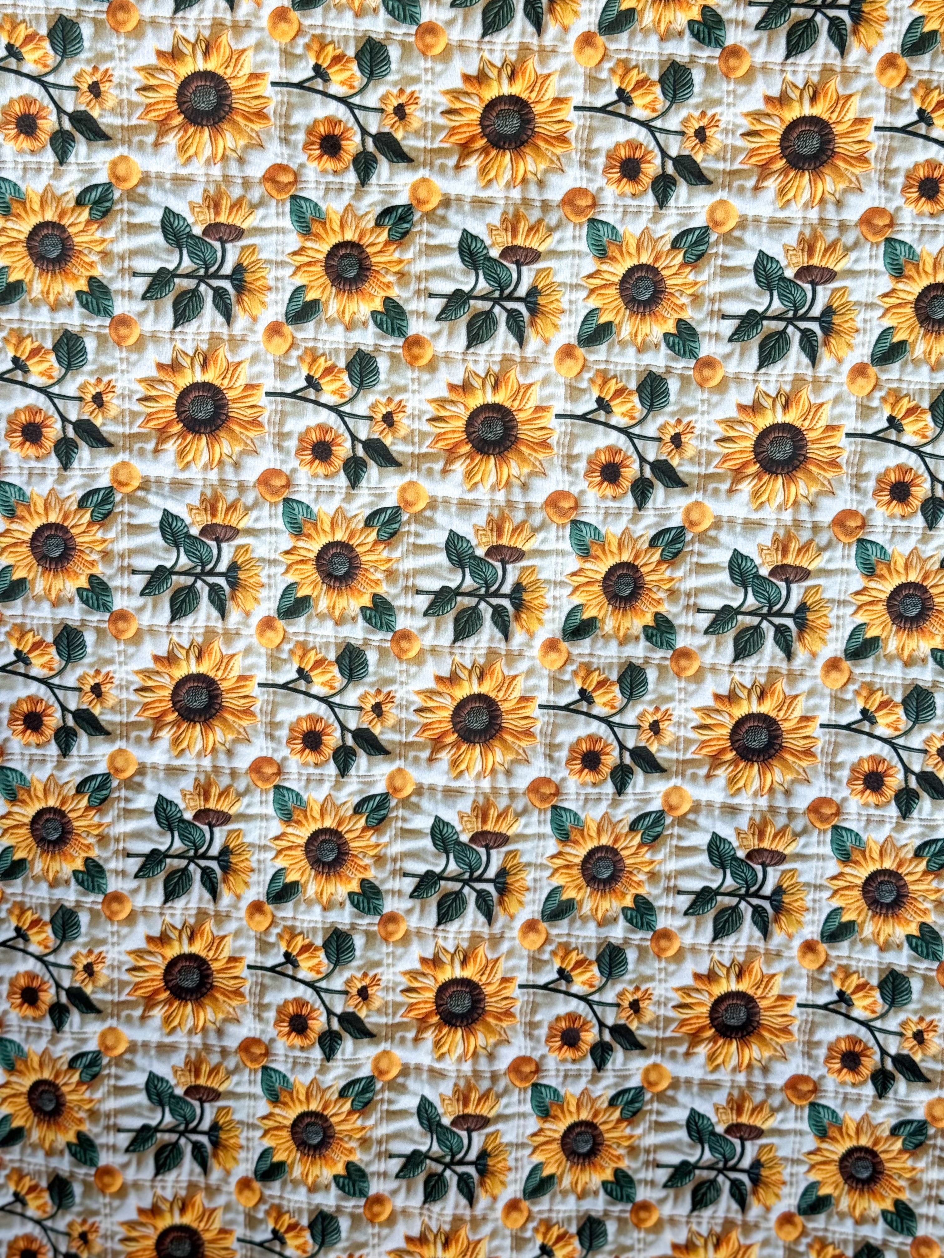 Quilted Sunflower Cloud Luxe Blanket-340 Other Accessories-Heathered Boho-Heathered Boho Boutique, Women's Fashion and Accessories in Palmetto, FL