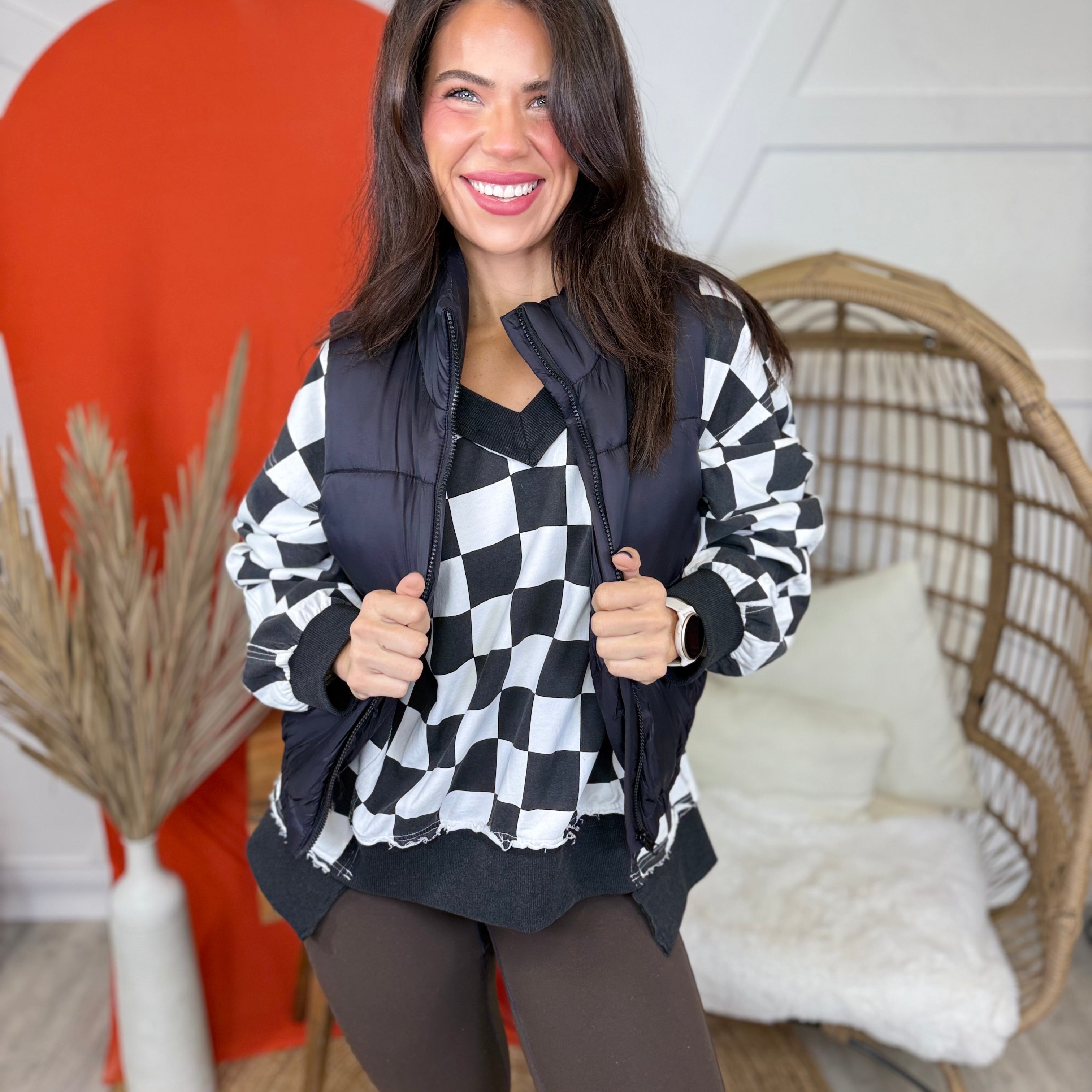 Doorbuster Deal: Snuggle Up Puffer Vest-200 JACKETS/SHACKETS-Ambiance Apparel-Heathered Boho Boutique, Women's Fashion and Accessories in Palmetto, FL