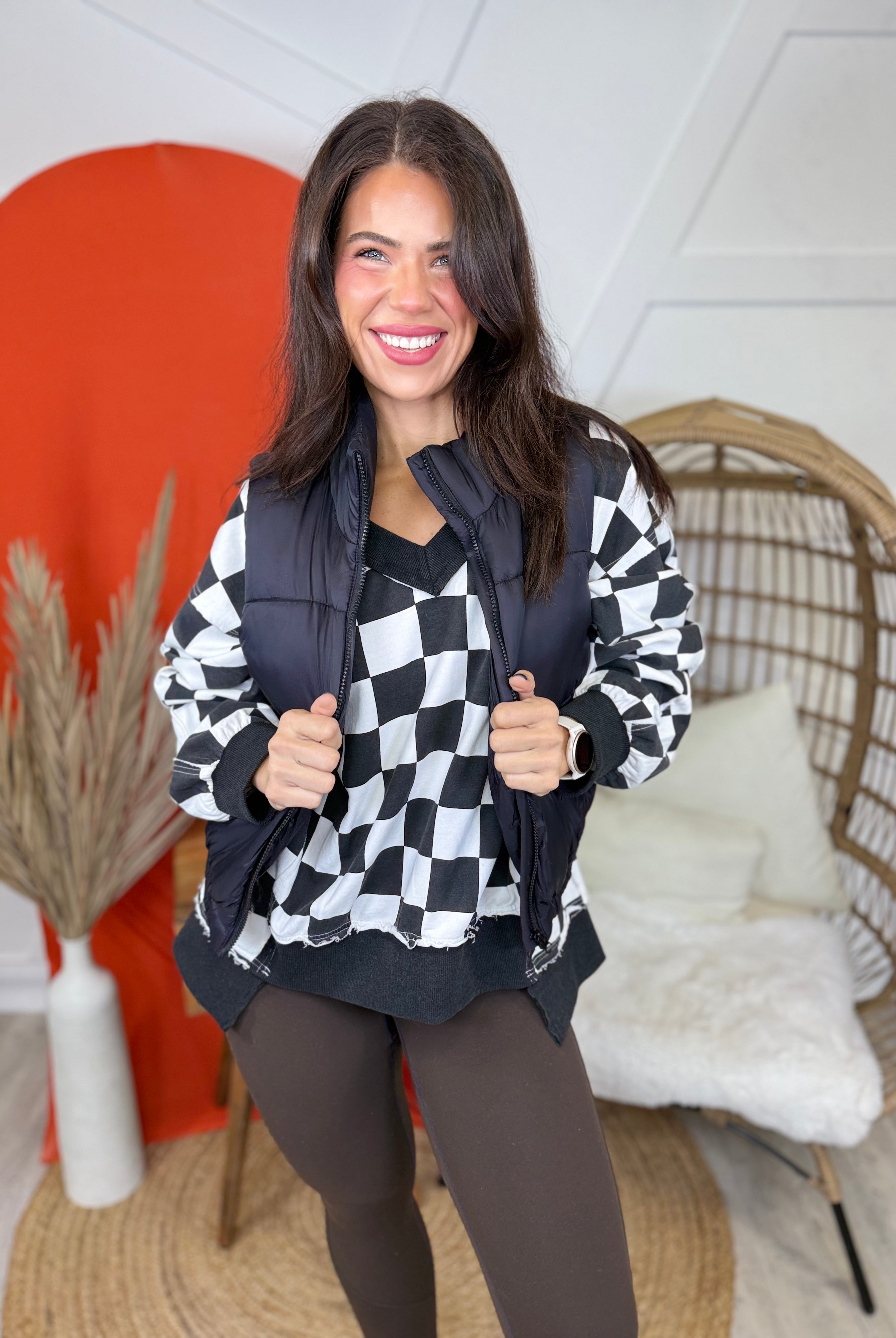 Doorbuster Deal: Snuggle Up Puffer Vest-200 JACKETS/SHACKETS-Ambiance Apparel-Heathered Boho Boutique, Women's Fashion and Accessories in Palmetto, FL