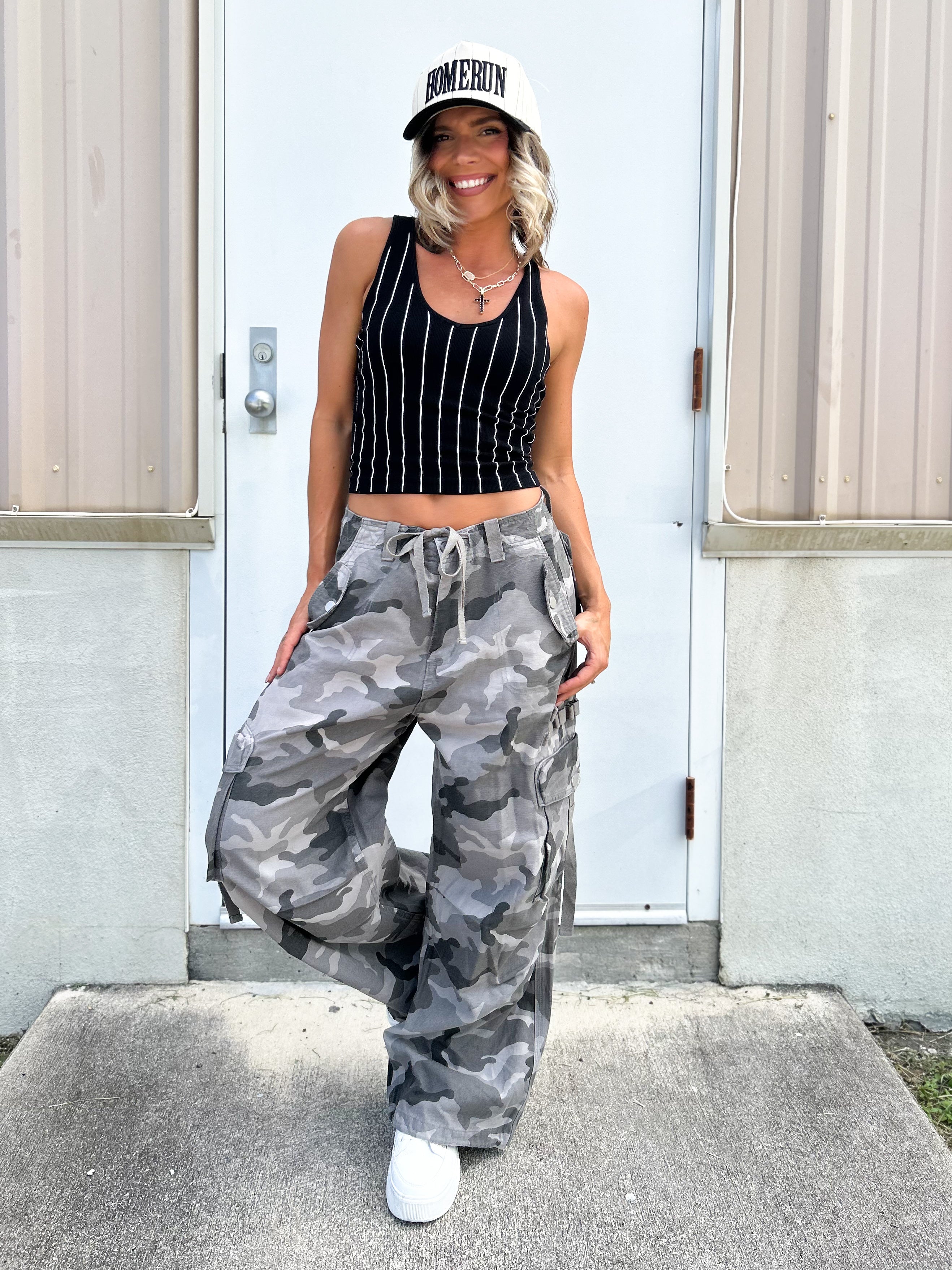 Striped Back Smoothing V-Neck Brami-100 TANK/CROP TOPS-Pebby Forevee-Heathered Boho Boutique, Women's Fashion and Accessories in Palmetto, FL