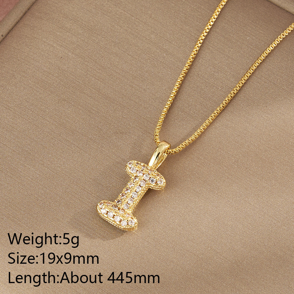 All About YOU Initial Necklace-310 JEWELRY-NIHAO JEWELRY-Heathered Boho Boutique, Women's Fashion and Accessories in Palmetto, FL
