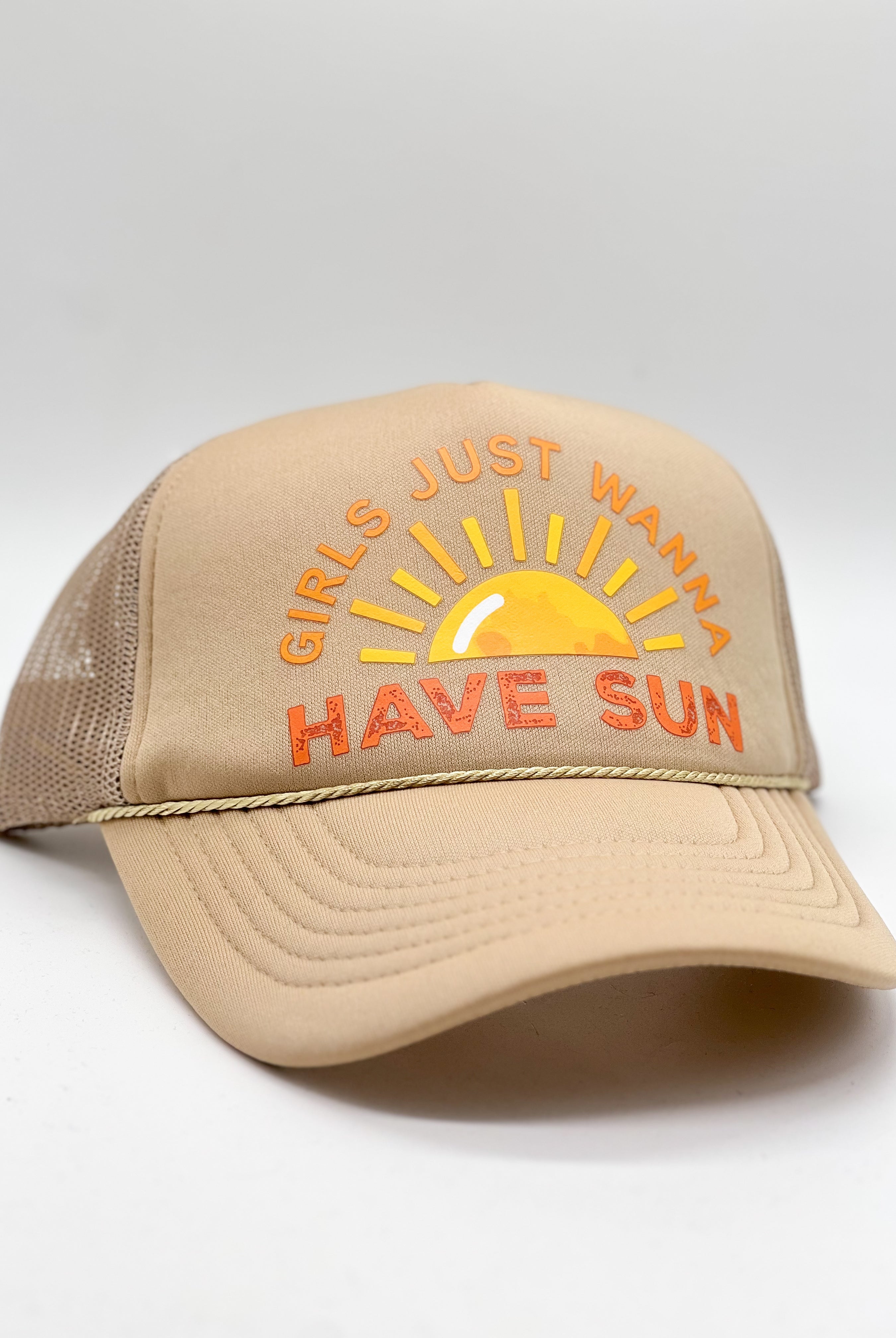 Girls Just Wanna Have Sun Hat-330 Headwear-VIBES HAT COMPANY-Heathered Boho Boutique, Women's Fashion and Accessories in Palmetto, FL