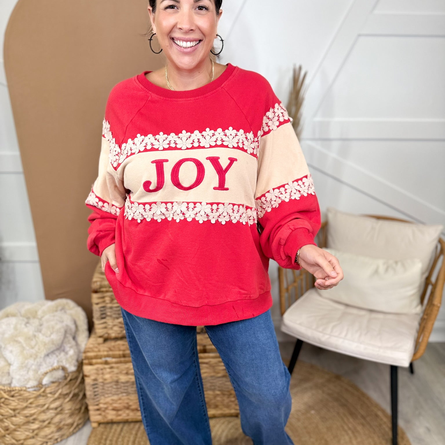 Restock: Joy, Faith & Hope Pullover-120 LONG SLEEVE TOPS-J.NNA-Heathered Boho Boutique, Women's Fashion and Accessories in Palmetto, FL