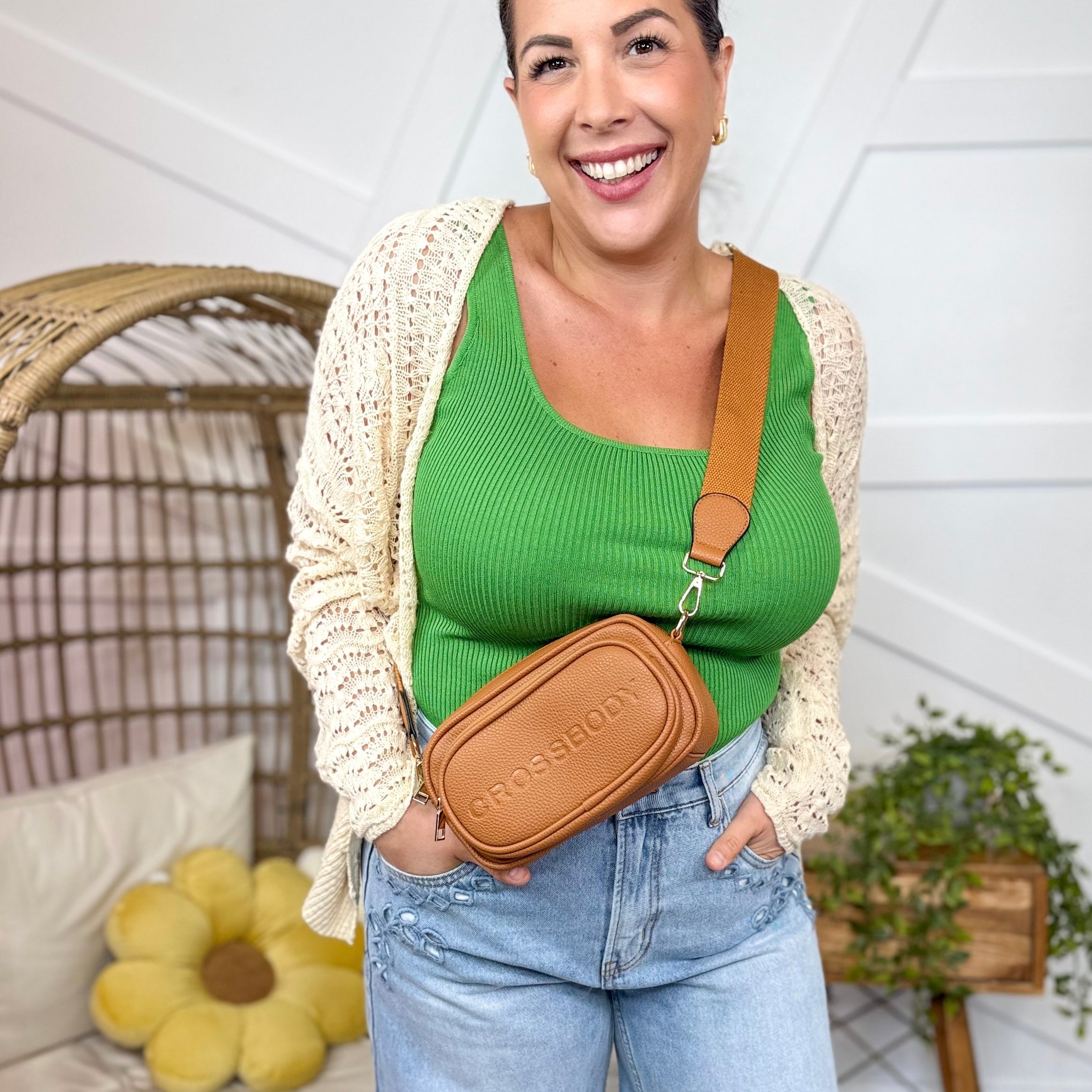 Go To Crossbody Bag-320 Bags-UNNI-Heathered Boho Boutique, Women's Fashion and Accessories in Palmetto, FL