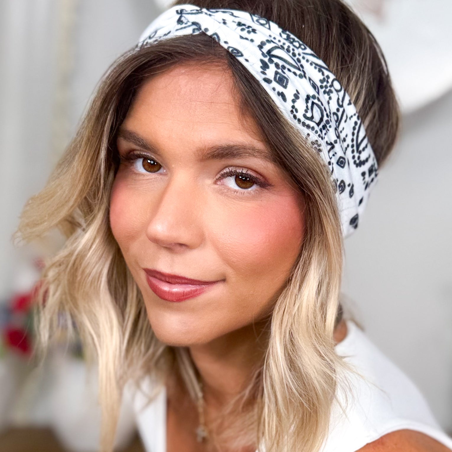 Bandana Twist Headwrap-340 Other Accessories-Love And Repeat-Heathered Boho Boutique, Women's Fashion and Accessories in Palmetto, FL