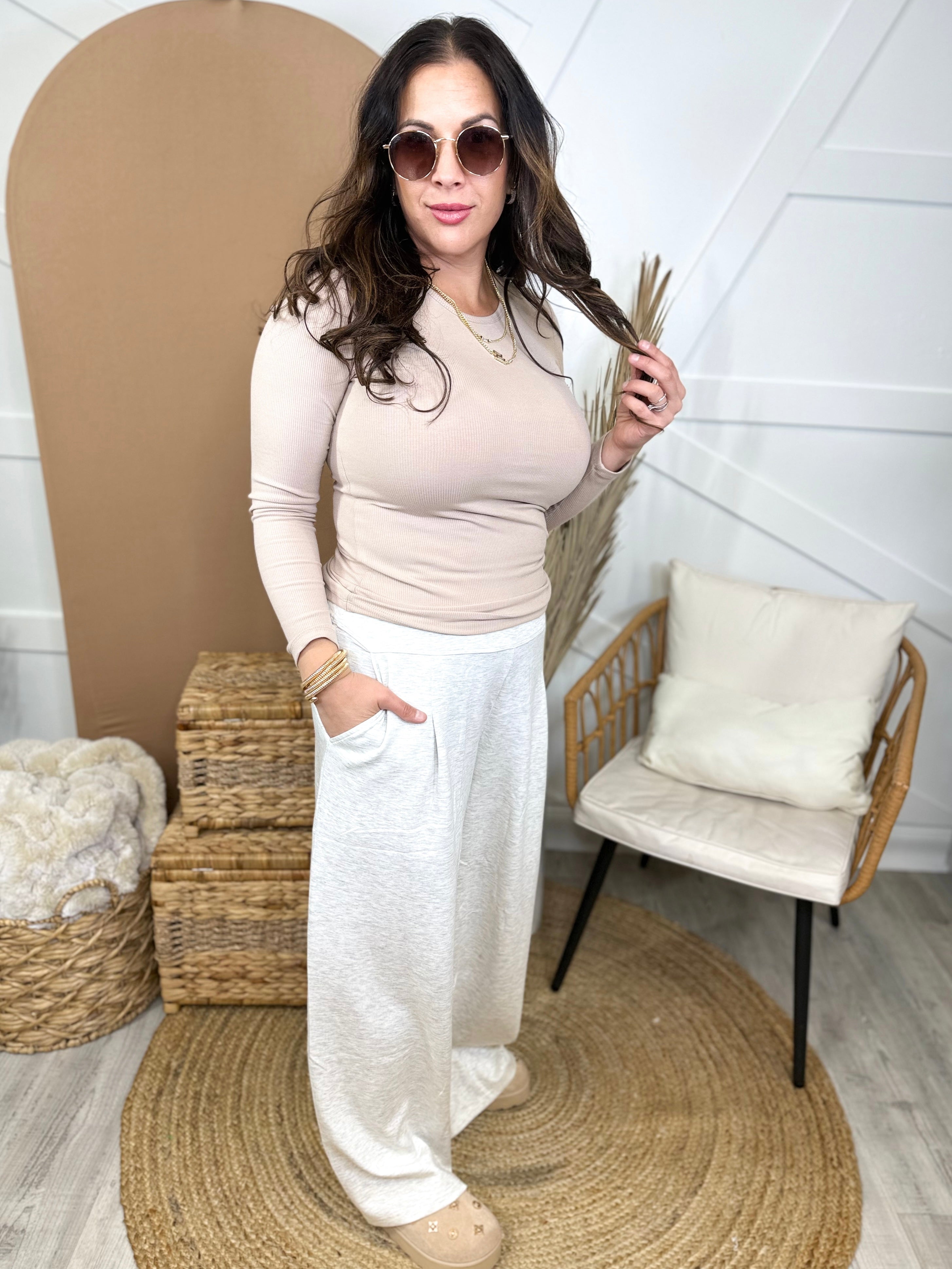 Cloudy Day Pants-150 PANTS-ODDI-Heathered Boho Boutique, Women's Fashion and Accessories in Palmetto, FL