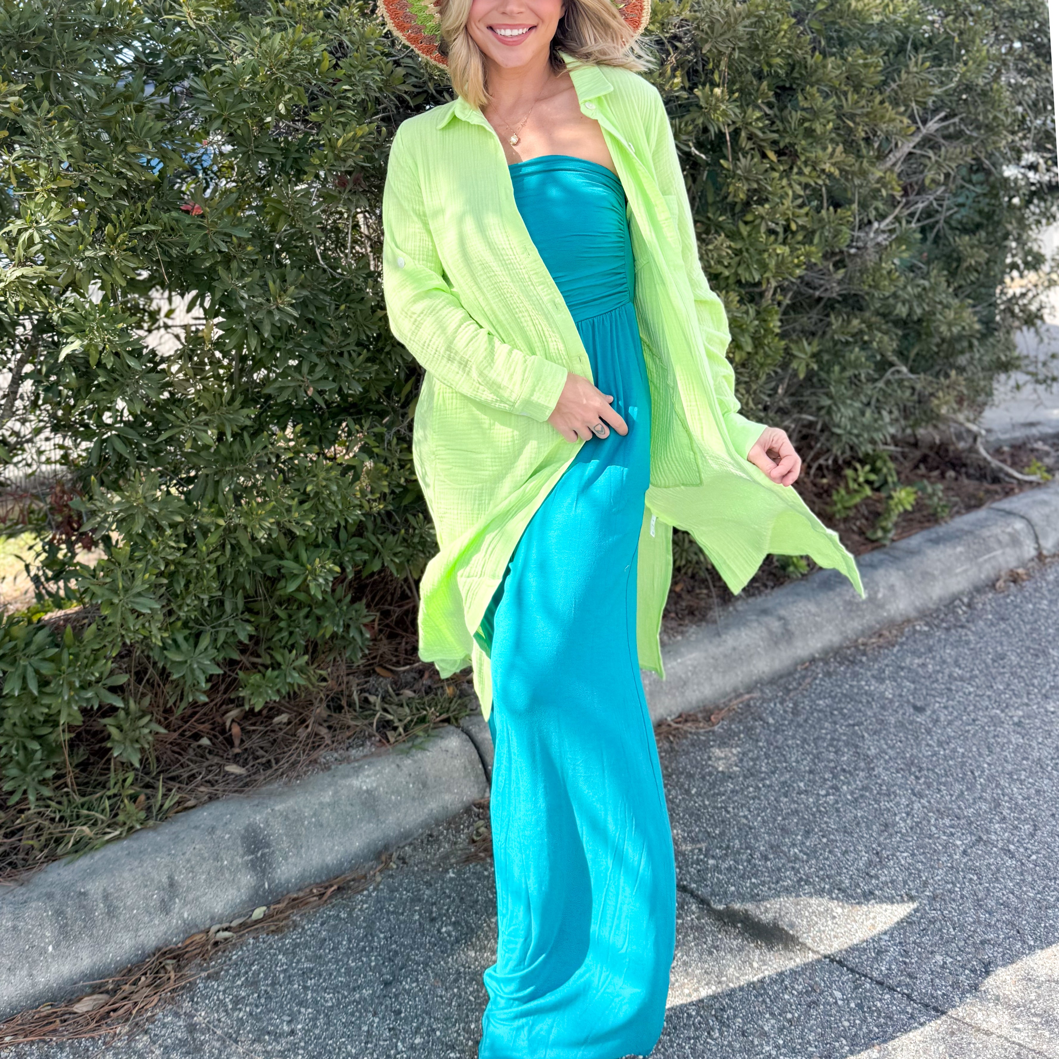 Evelyn Cotton Gauze Button Up Cardigan-220 CARDIGANS KIMONOS-DEAR SCARLETT-Heathered Boho Boutique, Women's Fashion and Accessories in Palmetto, FL