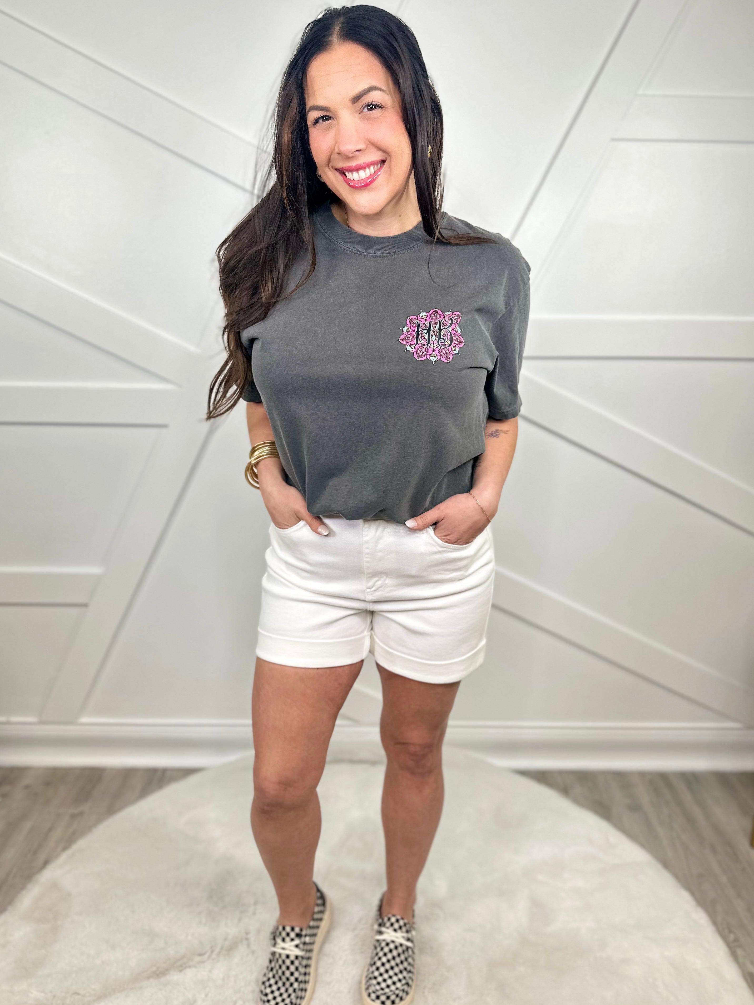 Custom Boho Babe Club Graphic Tee-130 Graphic Tees-Heathered Boho-Heathered Boho Boutique, Women's Fashion and Accessories in Palmetto, FL