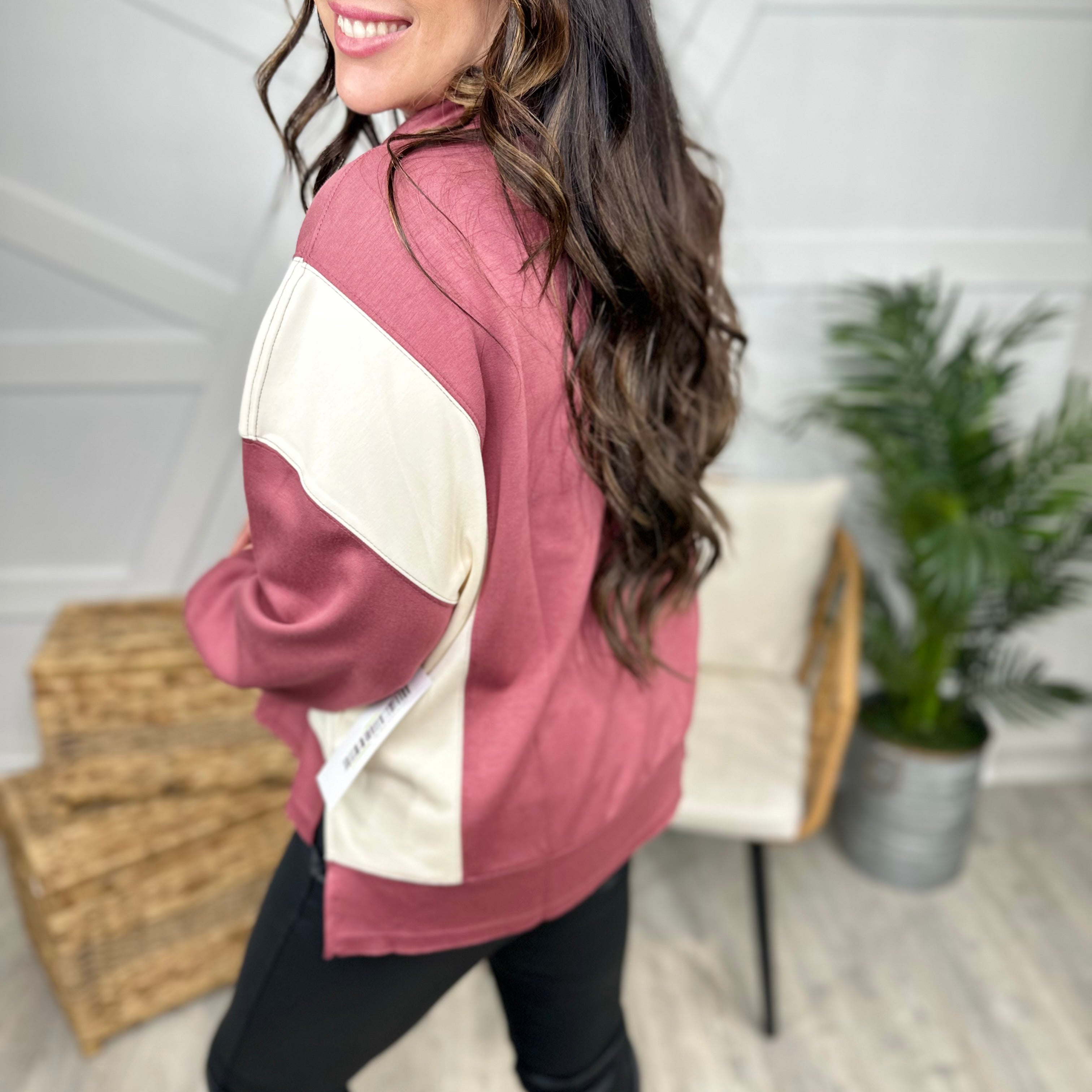 Jam Session Half Zip-200 Jackets/Shackets-White Birch-Heathered Boho Boutique, Women's Fashion and Accessories in Palmetto, FL