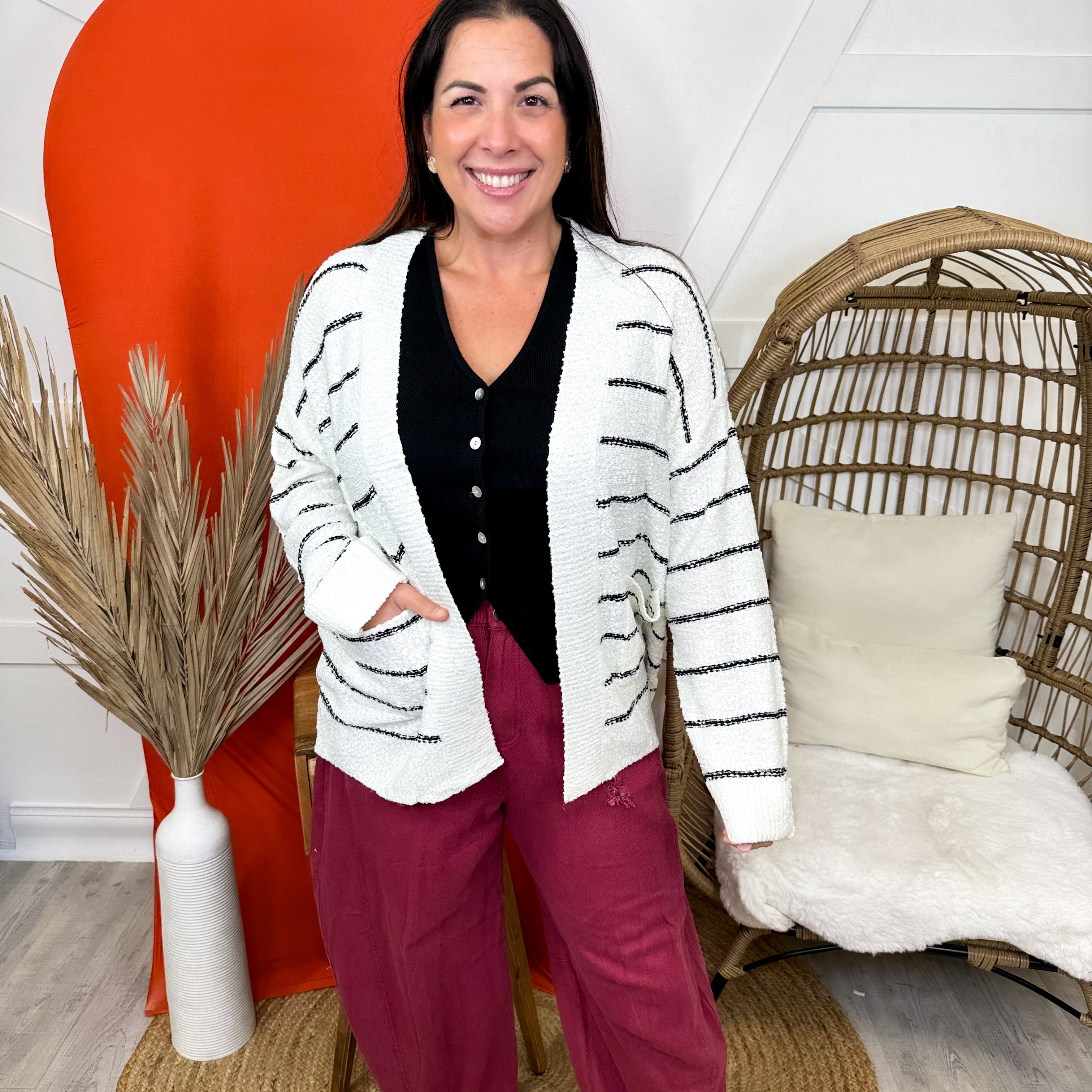 Cross the Line Cardigan-220 Cardigans/ Kimonos-SEW IN LOVE-Heathered Boho Boutique, Women's Fashion and Accessories in Palmetto, FL