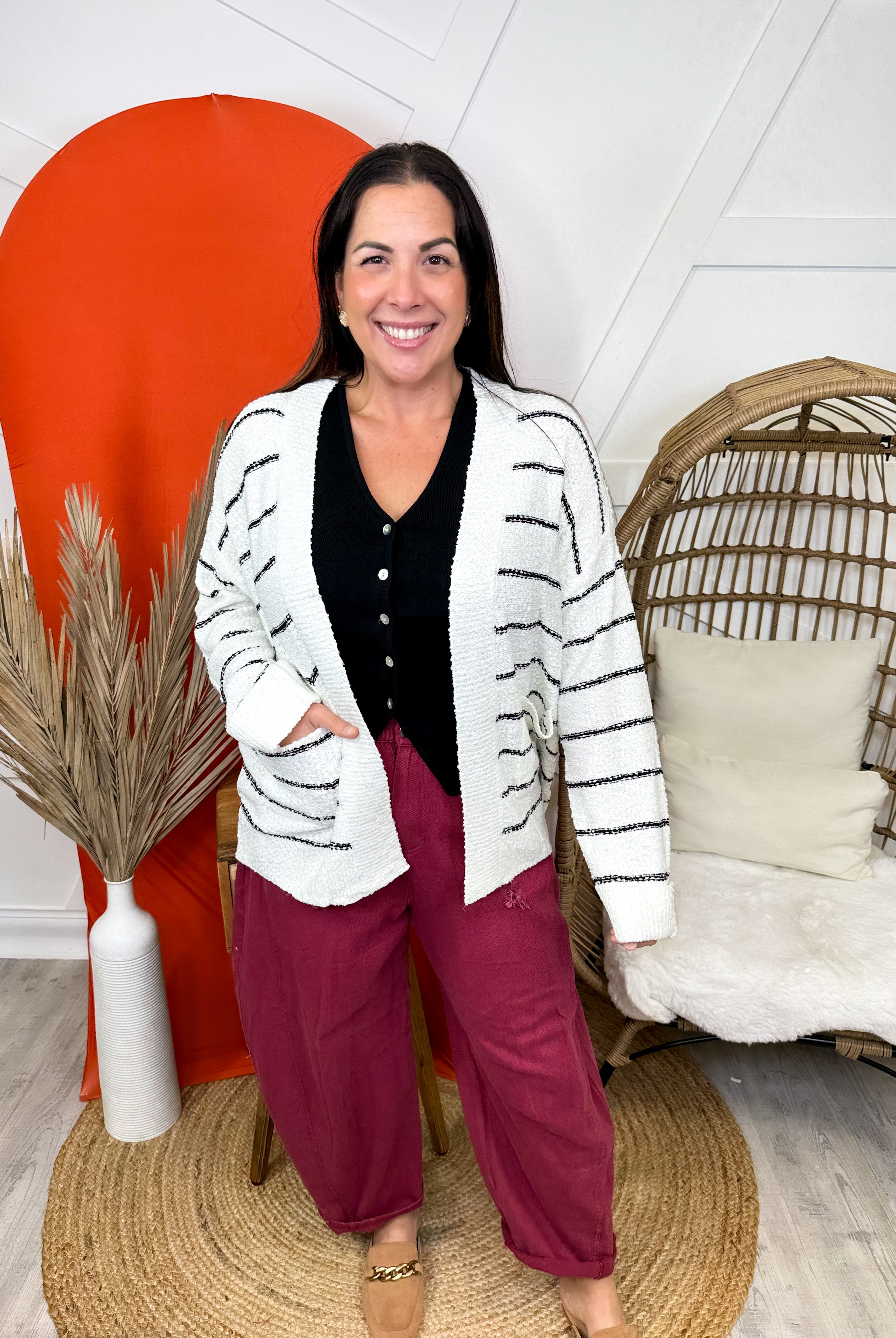 Cross the Line Cardigan-220 Cardigans/ Kimonos-SEW IN LOVE-Heathered Boho Boutique, Women's Fashion and Accessories in Palmetto, FL