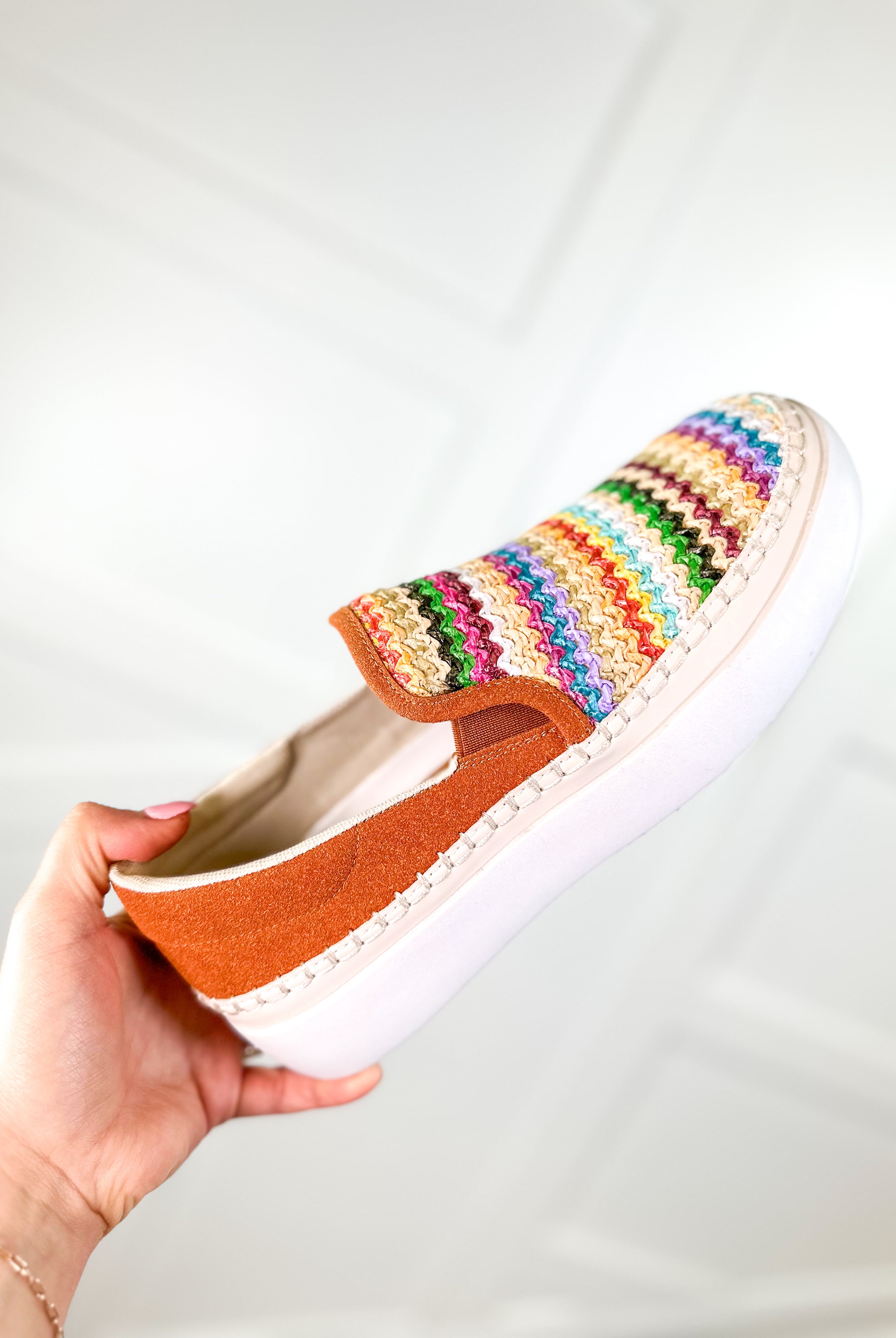 Shauna Slide On Shoes - Purple Combo-350 SHOES-OLEM SHOE-Heathered Boho Boutique, Women's Fashion and Accessories in Palmetto, FL