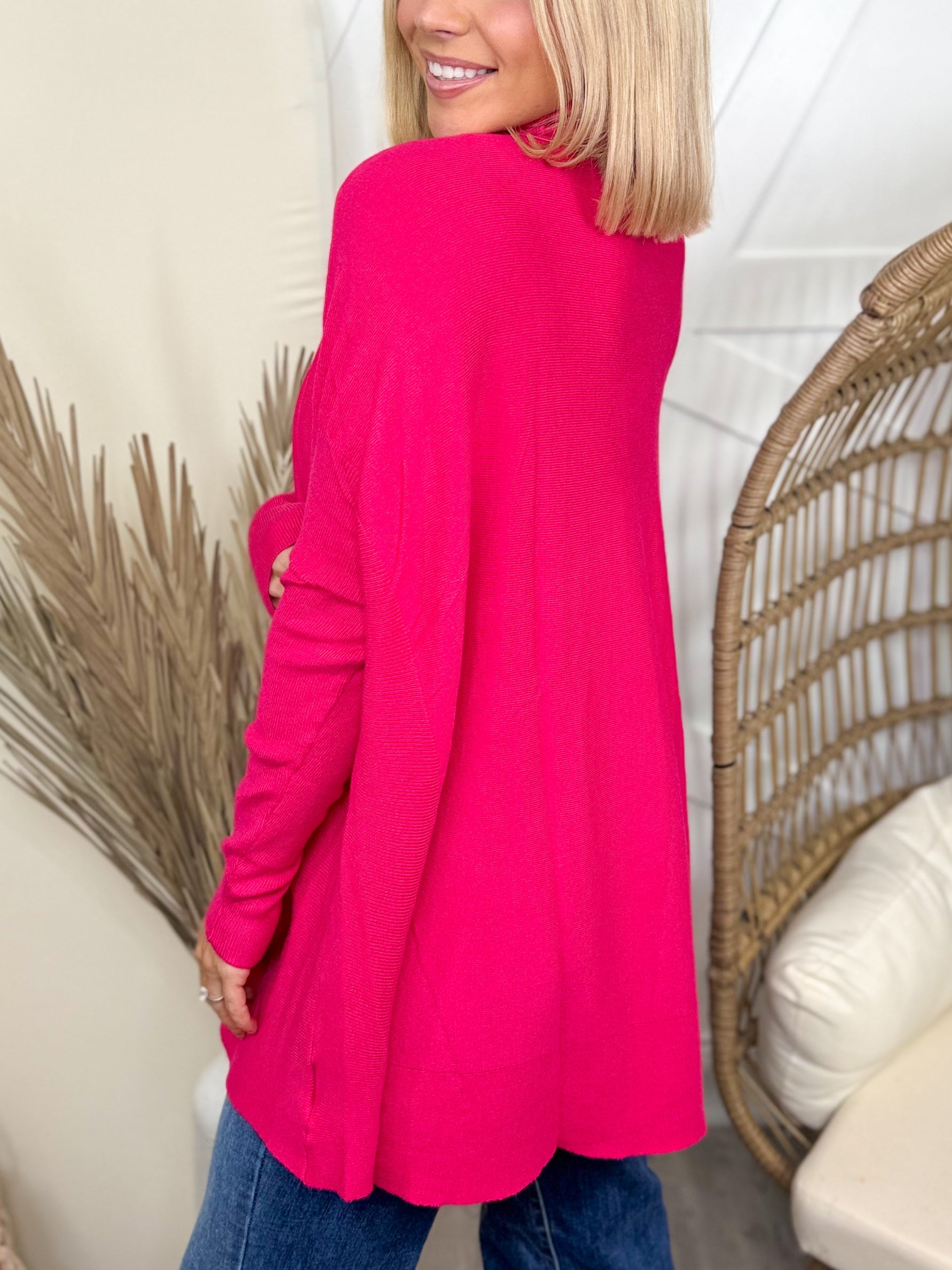 On Cue Turtleneck Sweater-125 Sweater-Davi & Dani-Heathered Boho Boutique, Women's Fashion and Accessories in Palmetto, FL