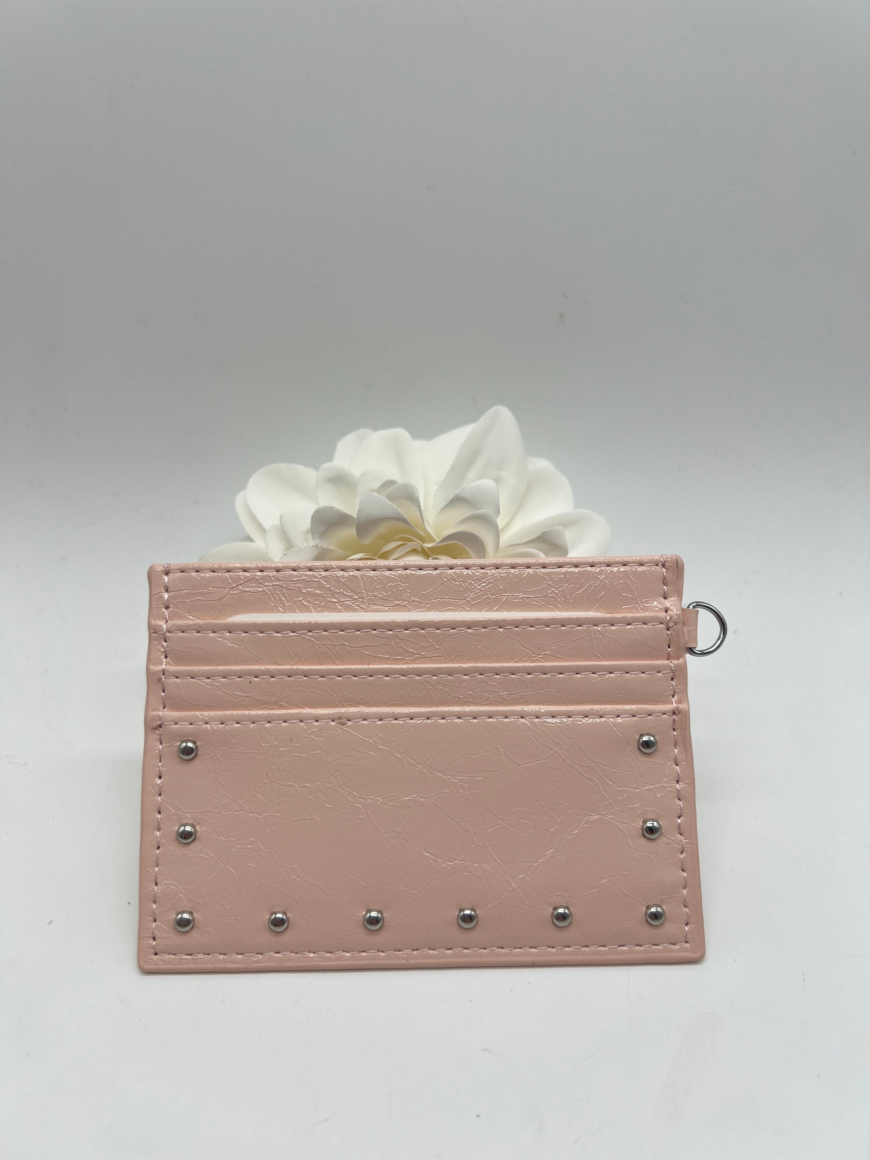 Studded Card Wallet-320 BAGS-UNNI-Heathered Boho Boutique, Women's Fashion and Accessories in Palmetto, FL