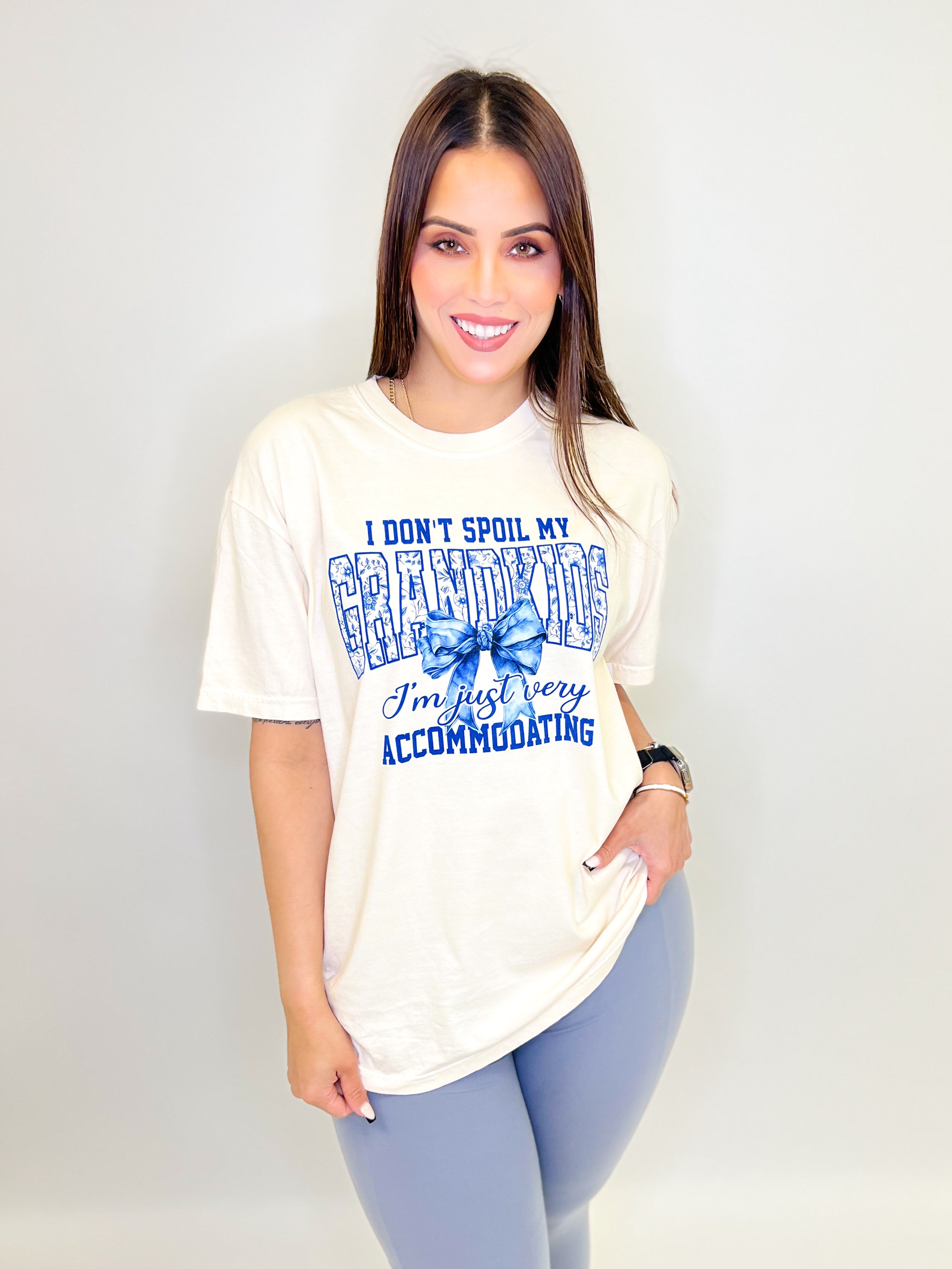 Spoiled Grandkids Graphic Tee-130 Graphic Tees-Heathered Boho-Heathered Boho Boutique, Women's Fashion and Accessories in Palmetto, FL