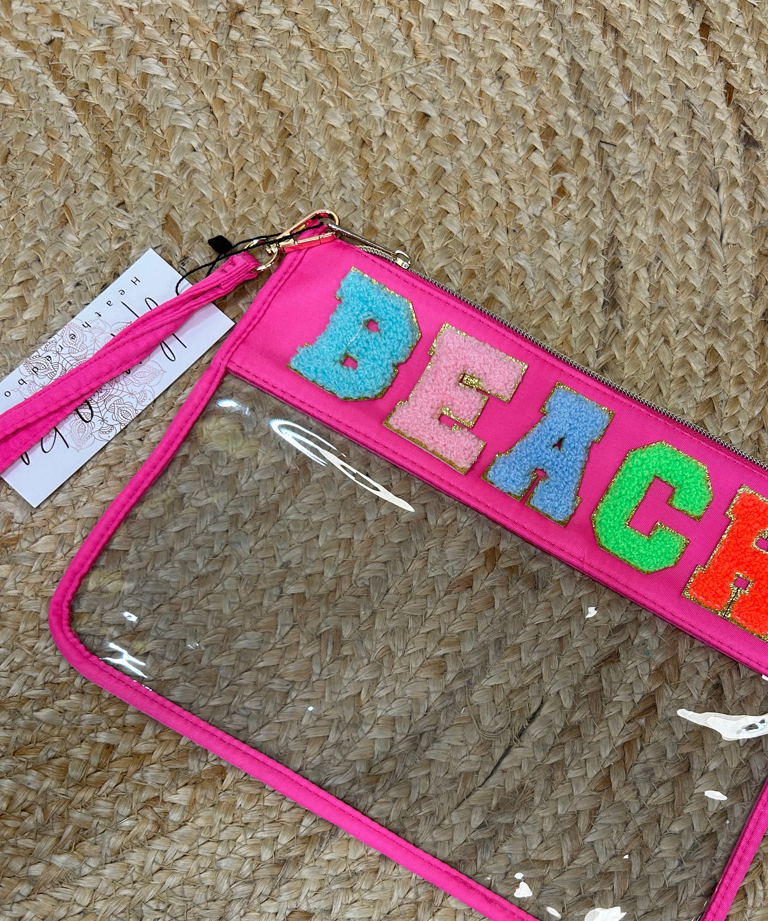 Restock: BEACH Cosmetic Bag-320 Bags-Heathered Boho-Heathered Boho Boutique, Women's Fashion and Accessories in Palmetto, FL