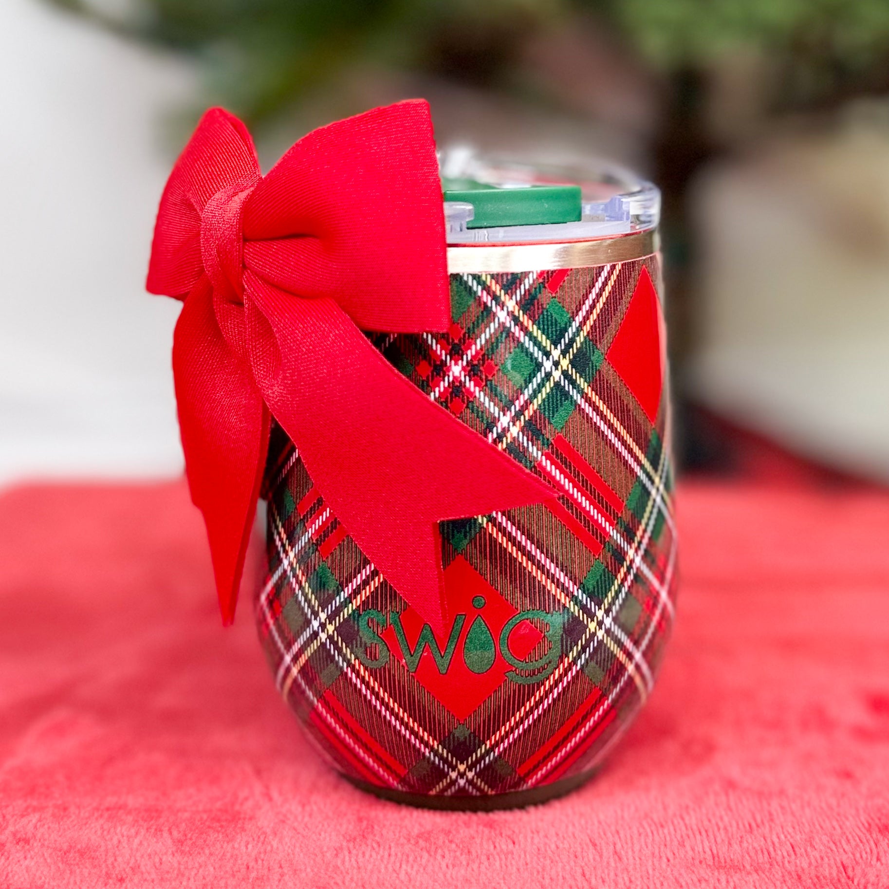Christmas Plaid Swig-340 Other Accessories-Swig-Heathered Boho Boutique, Women's Fashion and Accessories in Palmetto, FL