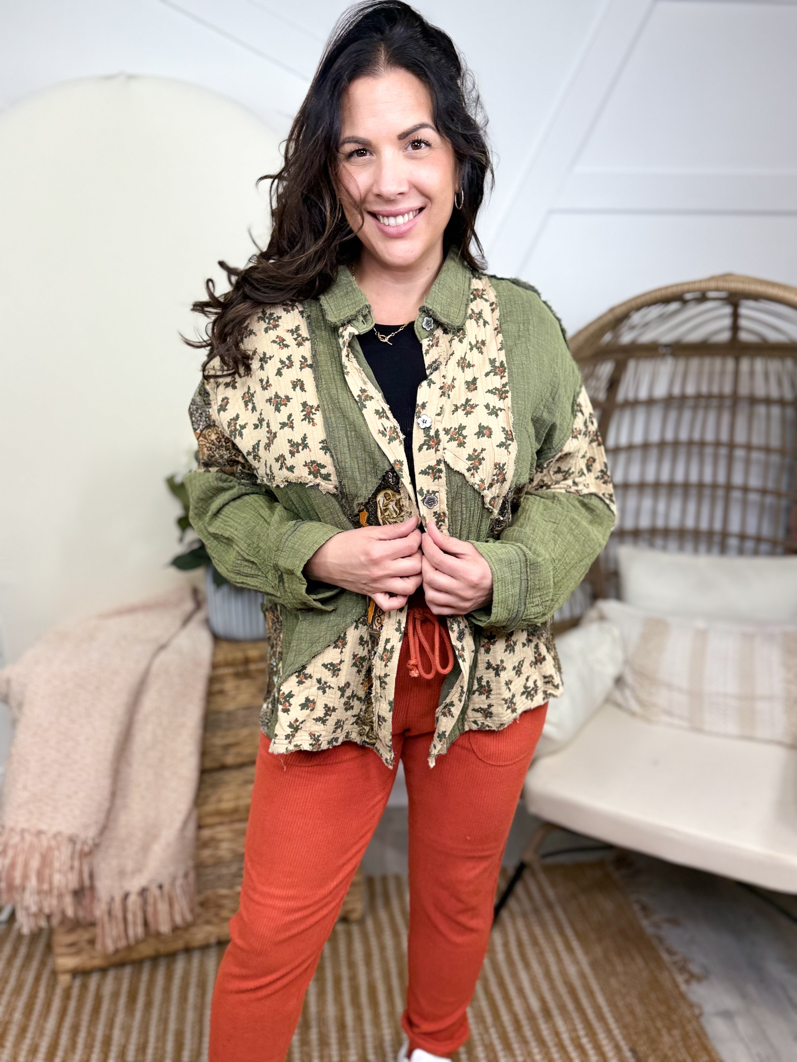 Fascinate Me Top-120 Long Sleeve Tops-POL-Heathered Boho Boutique, Women's Fashion and Accessories in Palmetto, FL