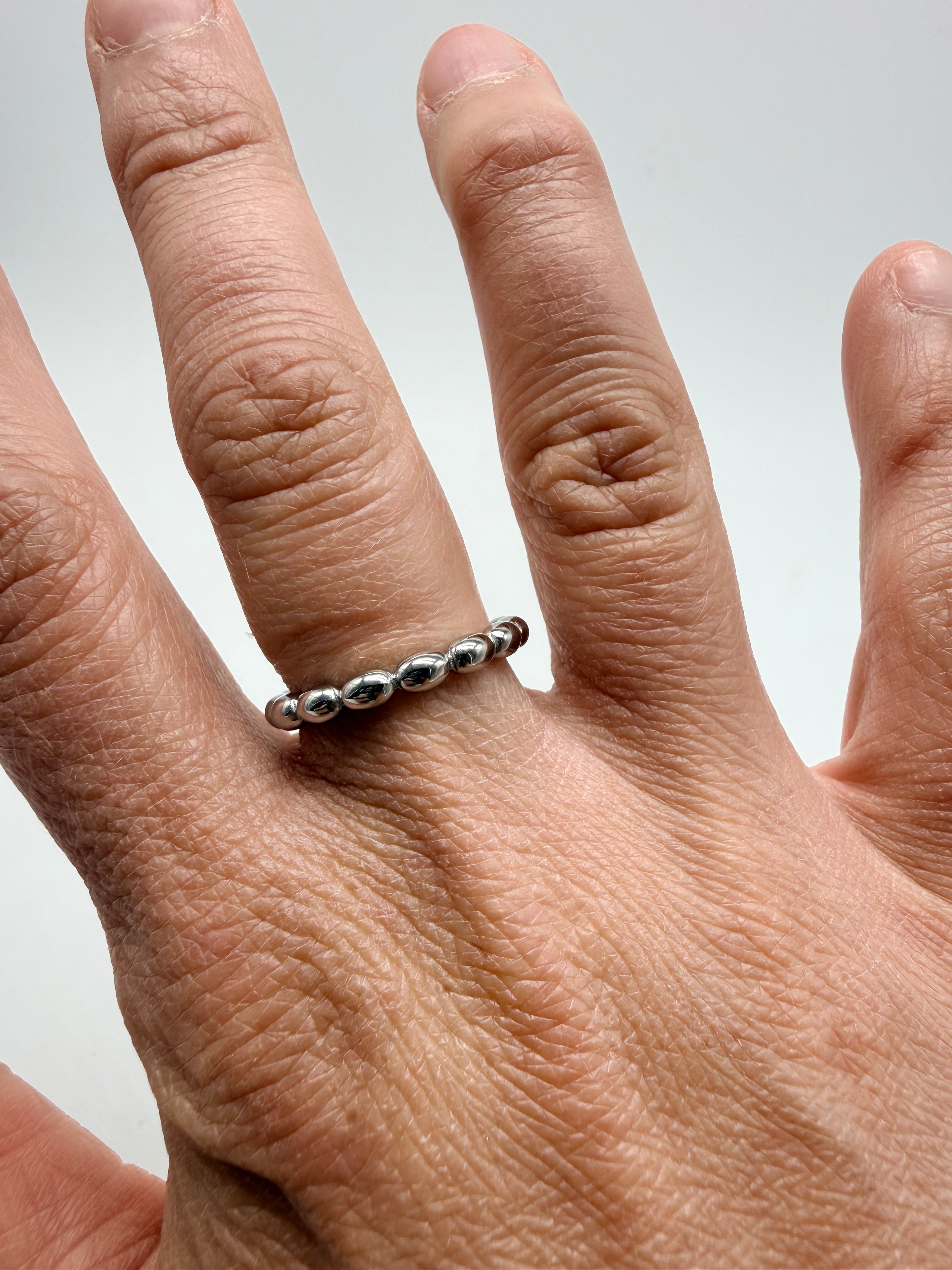 Oval Bead Waterproof Ring-310 Jewelry-NIHAO JEWELRY-Heathered Boho Boutique, Women's Fashion and Accessories in Palmetto, FL