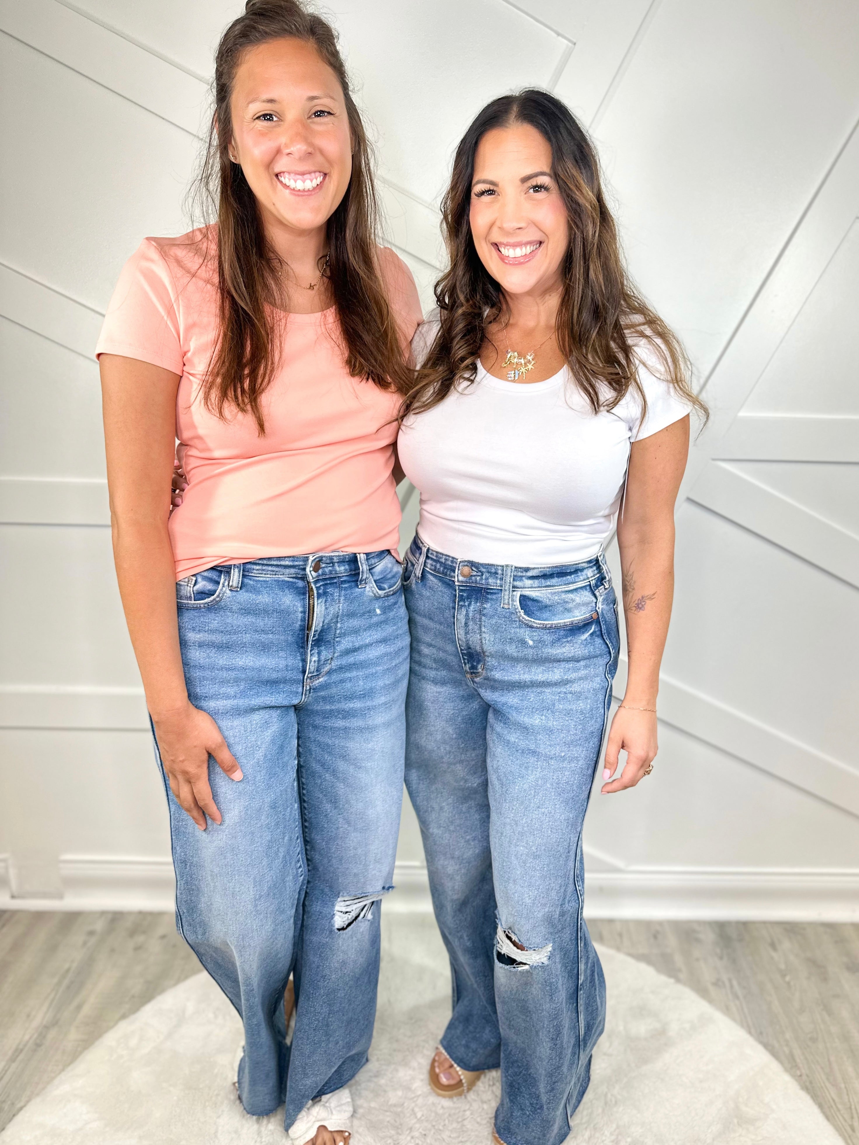 Unleashed Wide Leg by Judy Blue-190 Jeans-Judy Blue-Heathered Boho Boutique, Women's Fashion and Accessories in Palmetto, FL