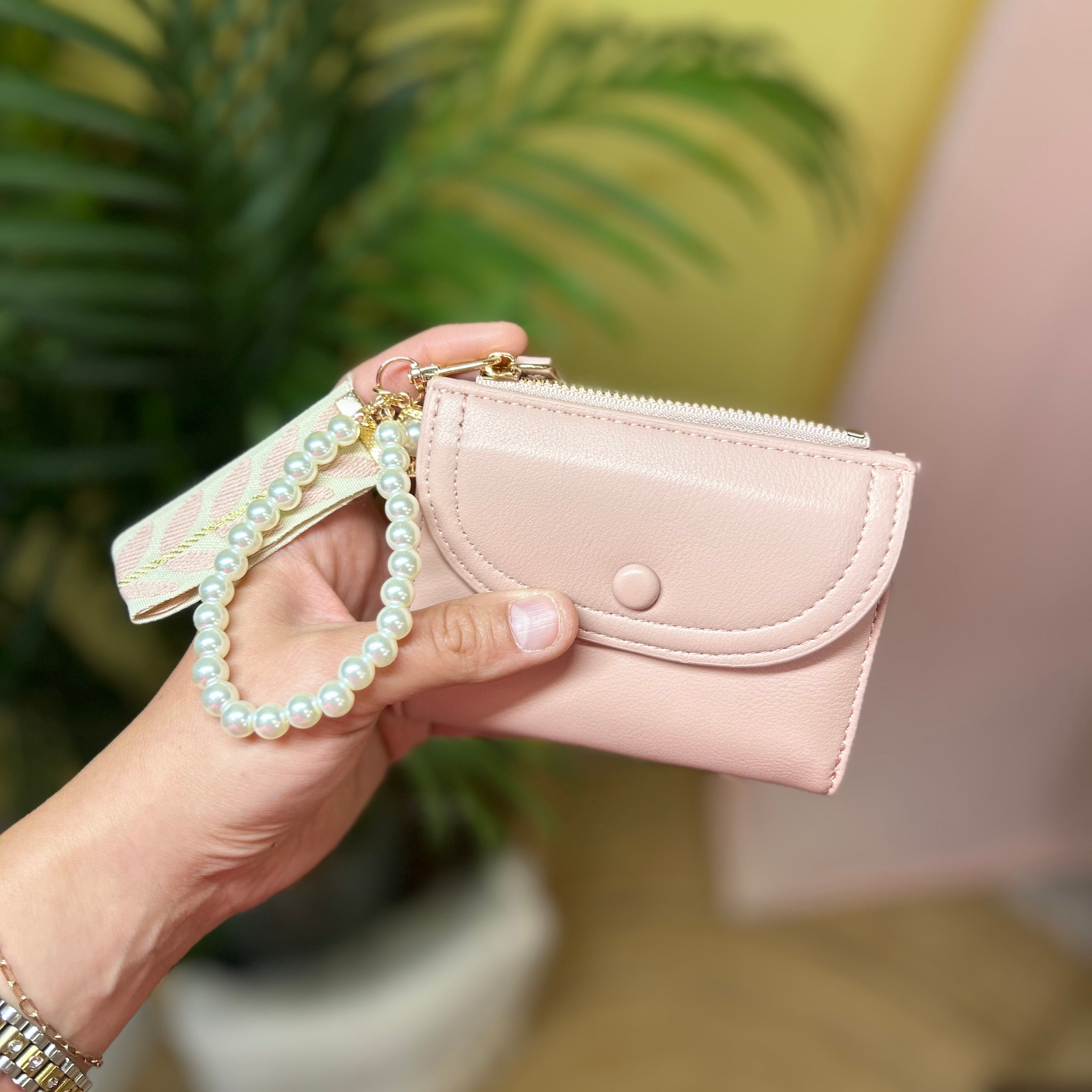 Compact Leather Wristlet Wallet-320 Bags-Heathered Boho-Heathered Boho Boutique, Women's Fashion and Accessories in Palmetto, FL