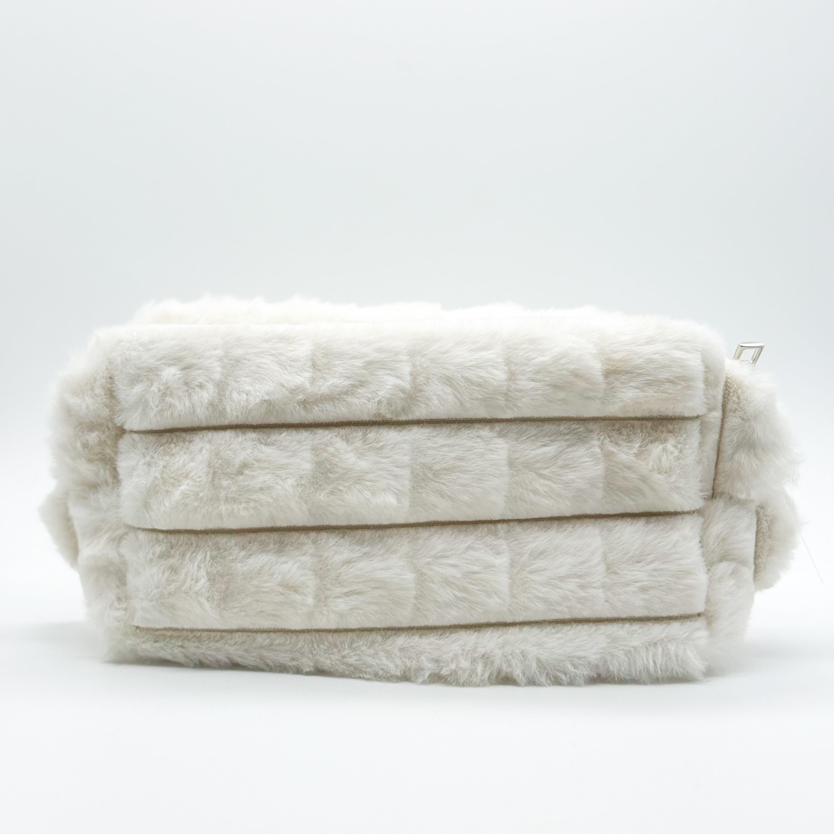 Faux Fur Quilted Cosmetic Pouch-Love and Repeat-Heathered Boho Boutique, Women's Fashion and Accessories in Palmetto, FL