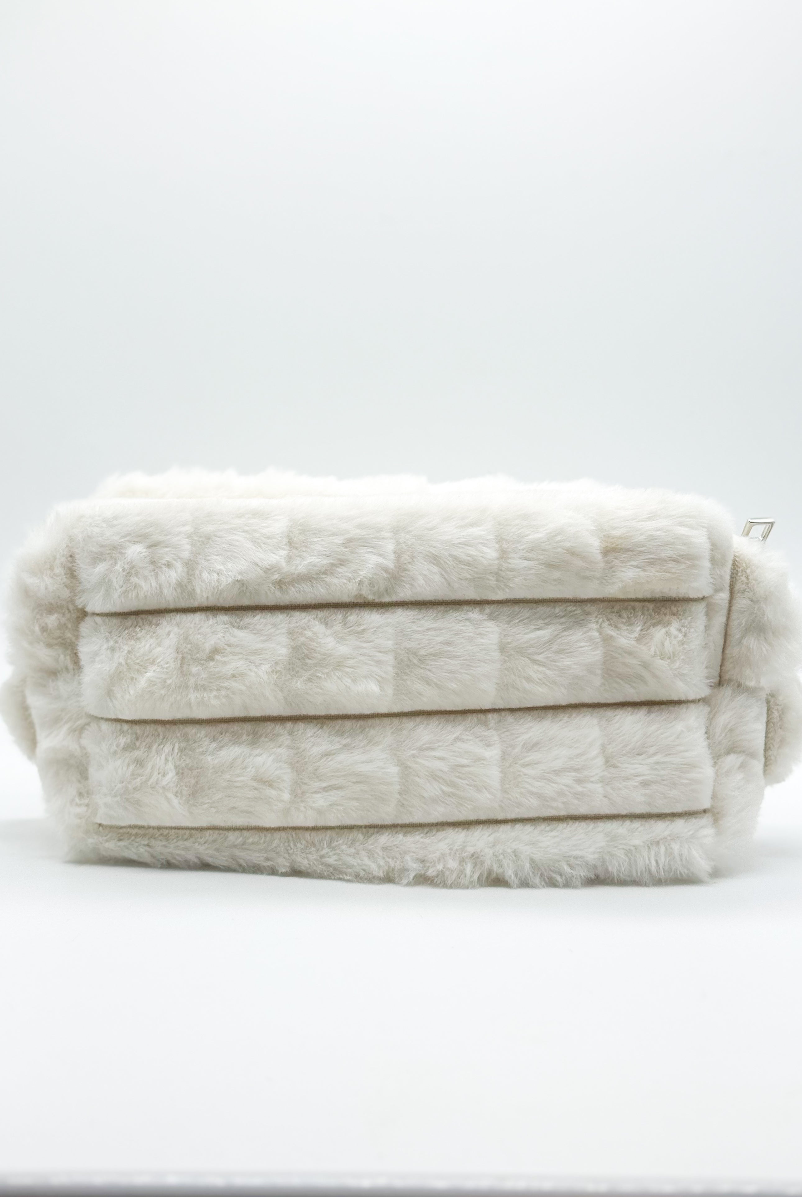 Faux Fur Quilted Cosmetic Pouch-Love and Repeat-Heathered Boho Boutique, Women's Fashion and Accessories in Palmetto, FL