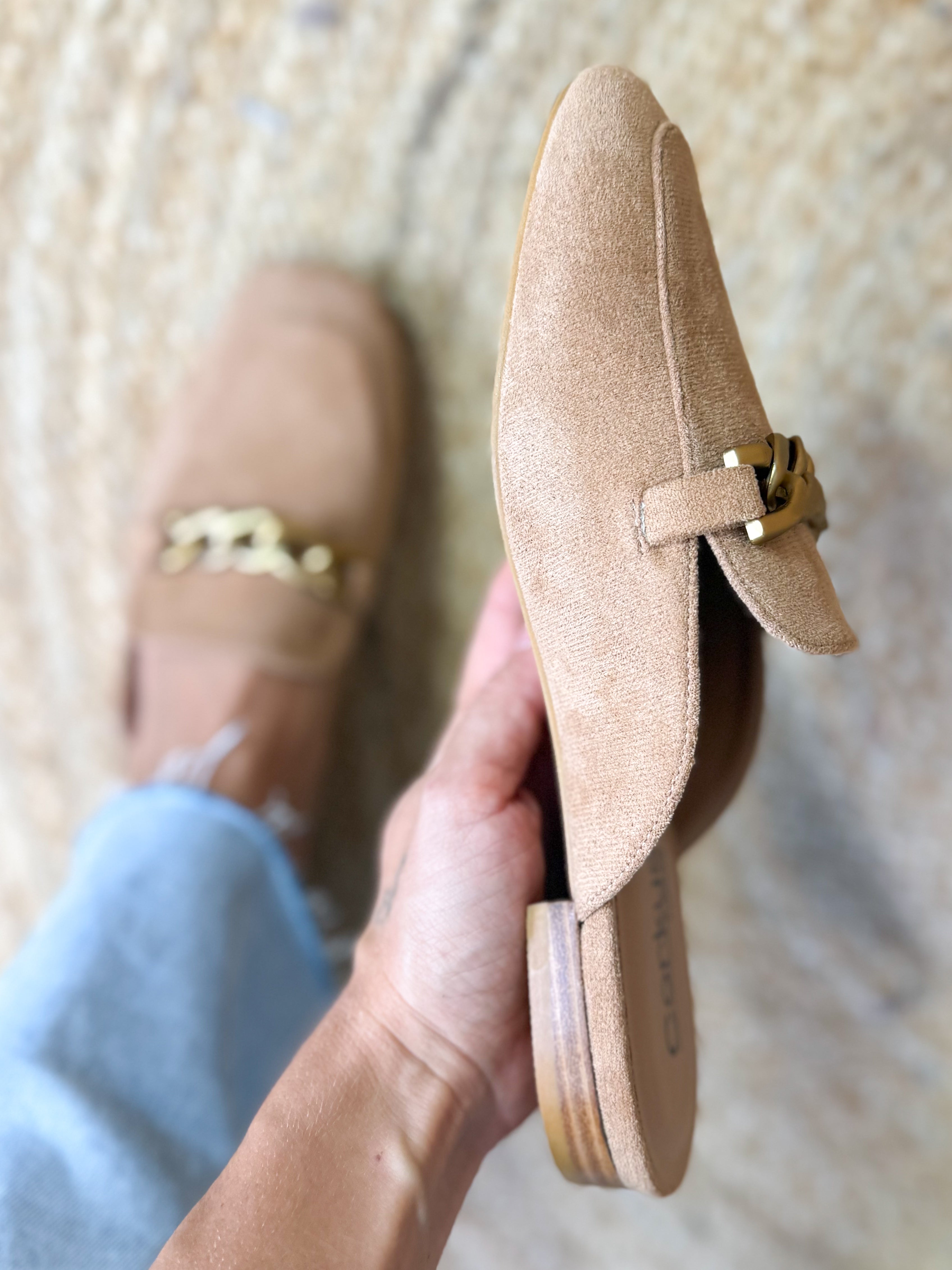 Keepsake Loafers - Camel Faux Suede-350 Shoes-Corkys-Heathered Boho Boutique, Women's Fashion and Accessories in Palmetto, FL