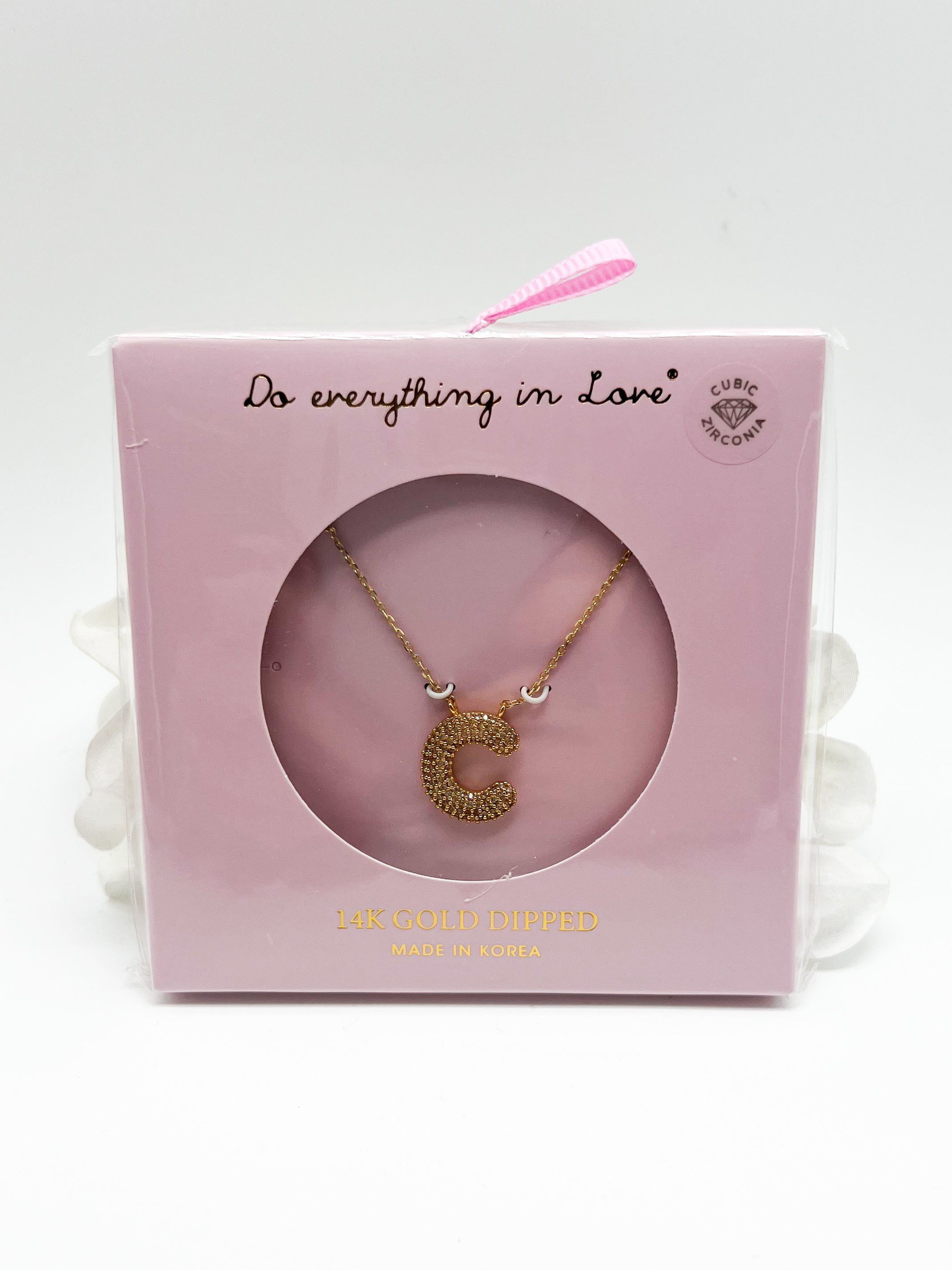 CZ Initial Necklace-310 Jewelry-KW fashion-Heathered Boho Boutique, Women's Fashion and Accessories in Palmetto, FL