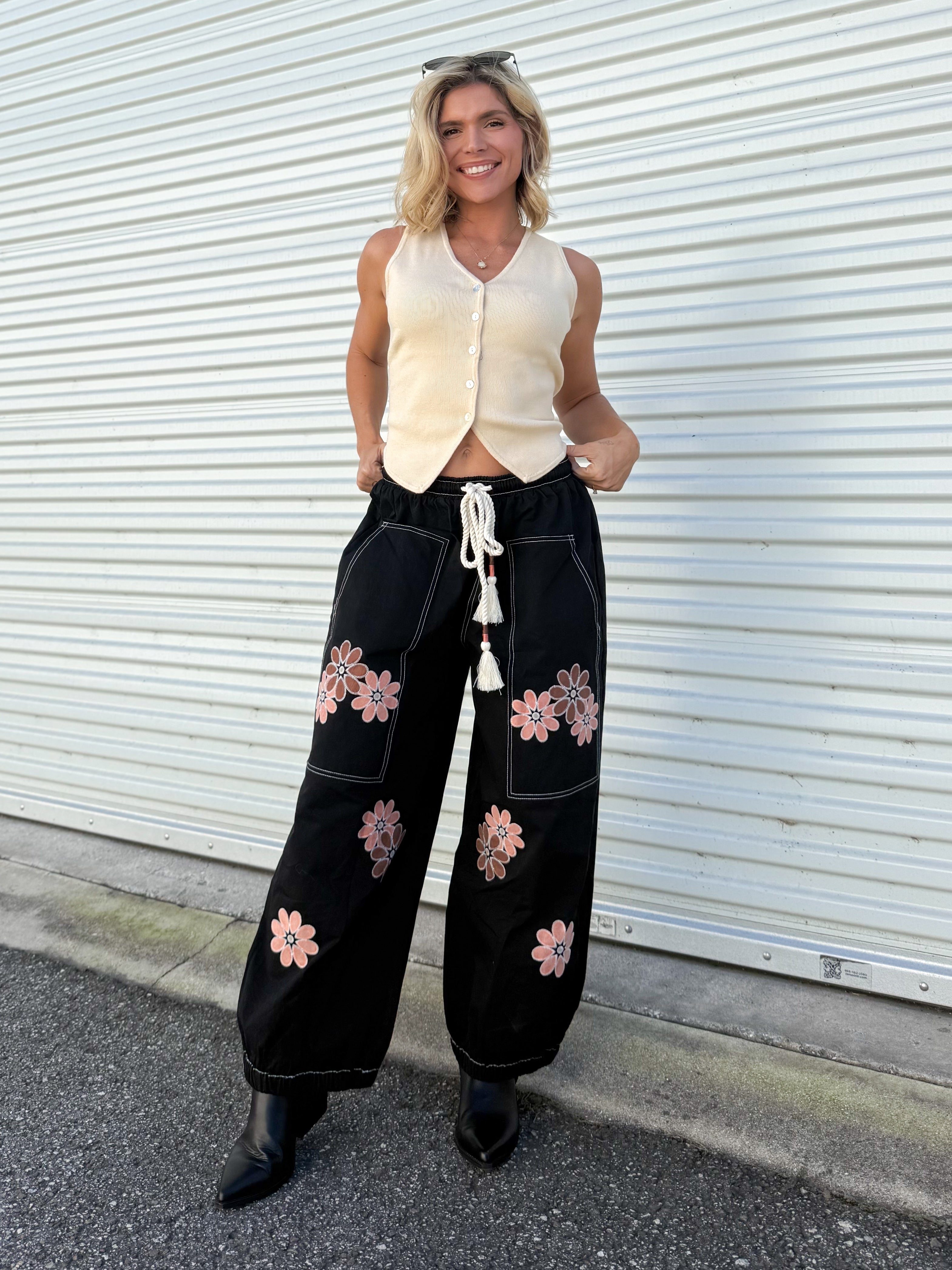 Fancy Nancy Pants-150 PANTS-ODDI-Heathered Boho Boutique, Women's Fashion and Accessories in Palmetto, FL