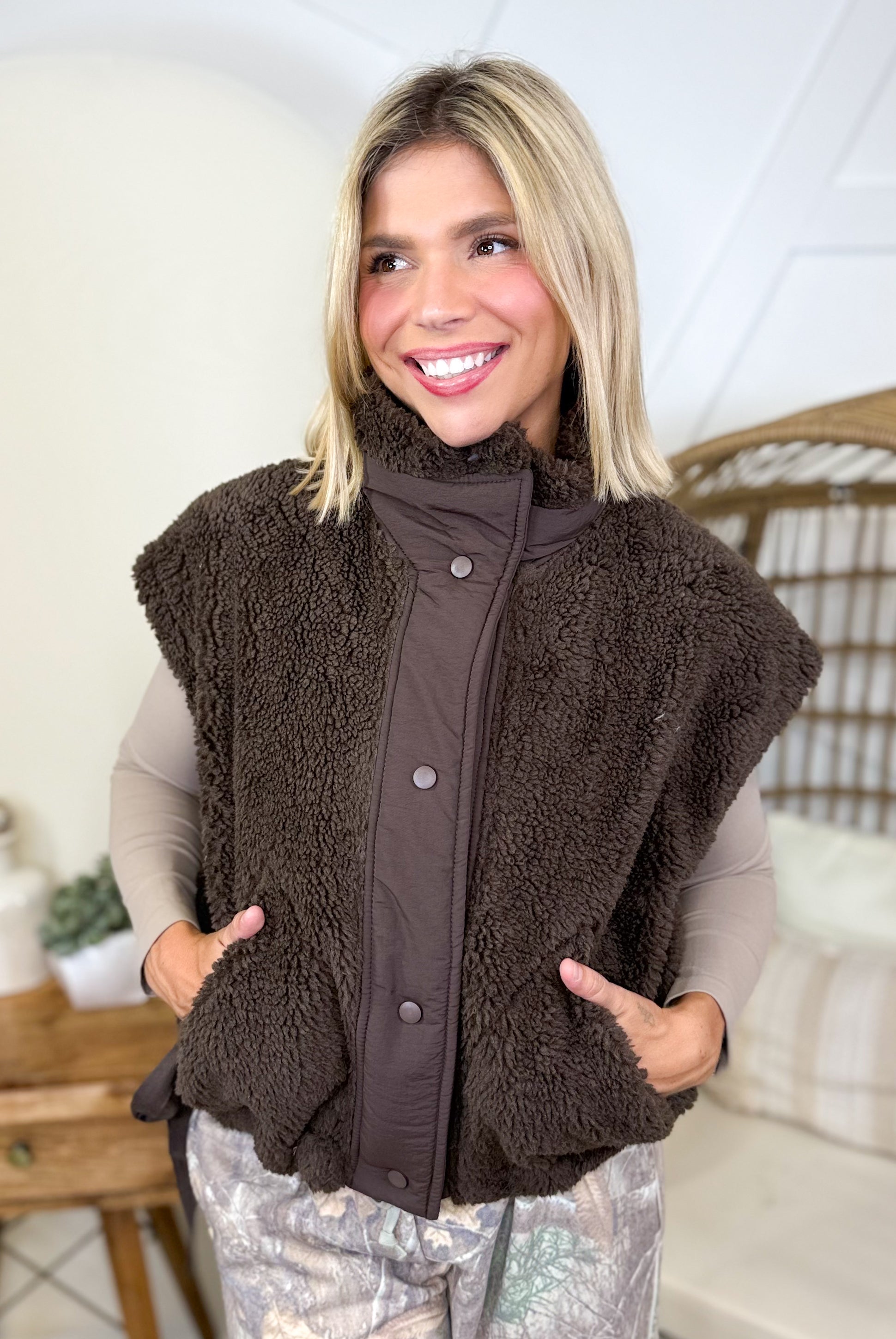 Forever Stylish Vest-200 JACKETS/SHACKETS-HYFVE-Heathered Boho Boutique, Women's Fashion and Accessories in Palmetto, FL