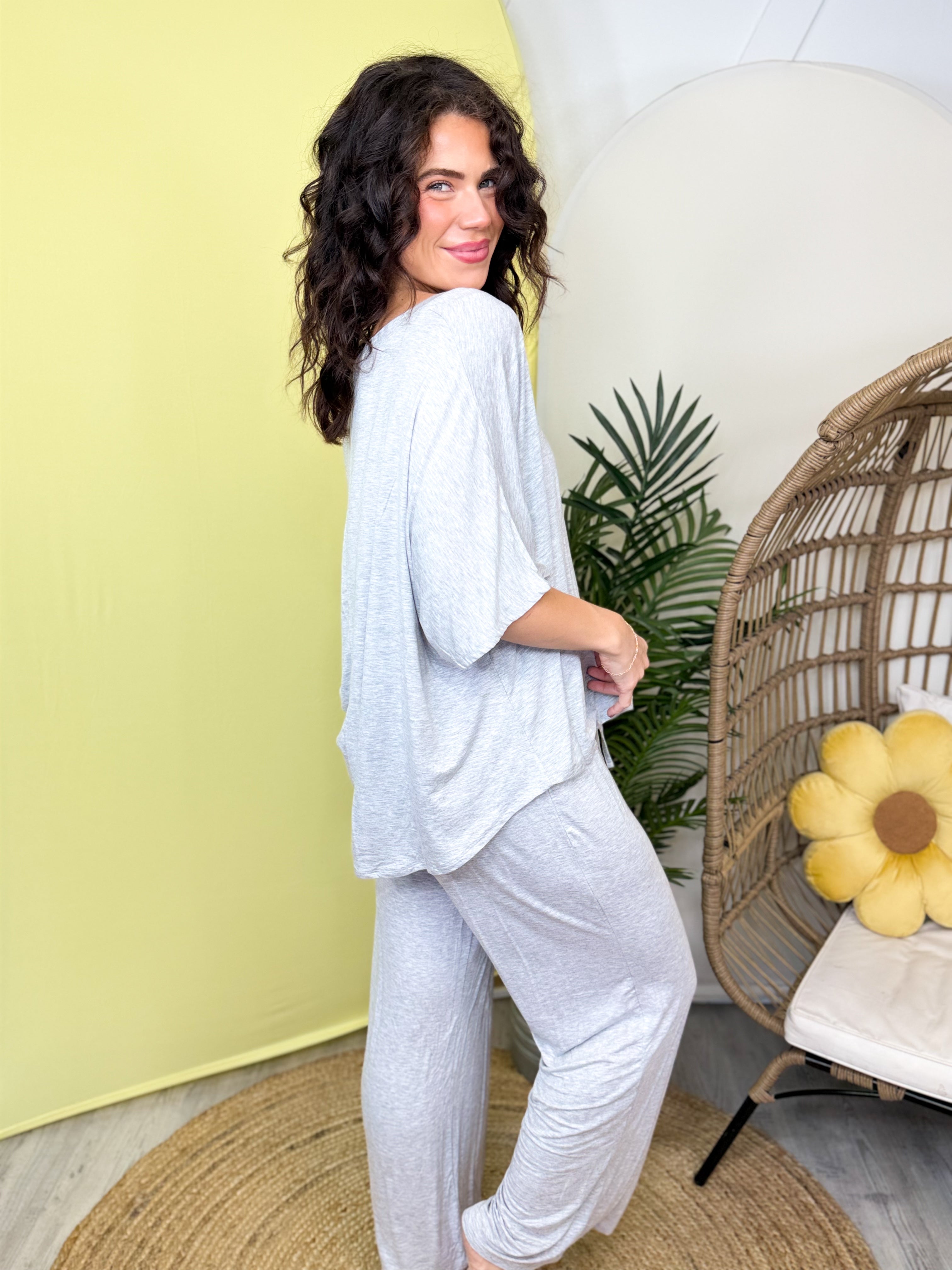 Luxe Lounge Set-240 ACTIVEWEAR/SETS-ZENANA-Heathered Boho Boutique, Women's Fashion and Accessories in Palmetto, FL