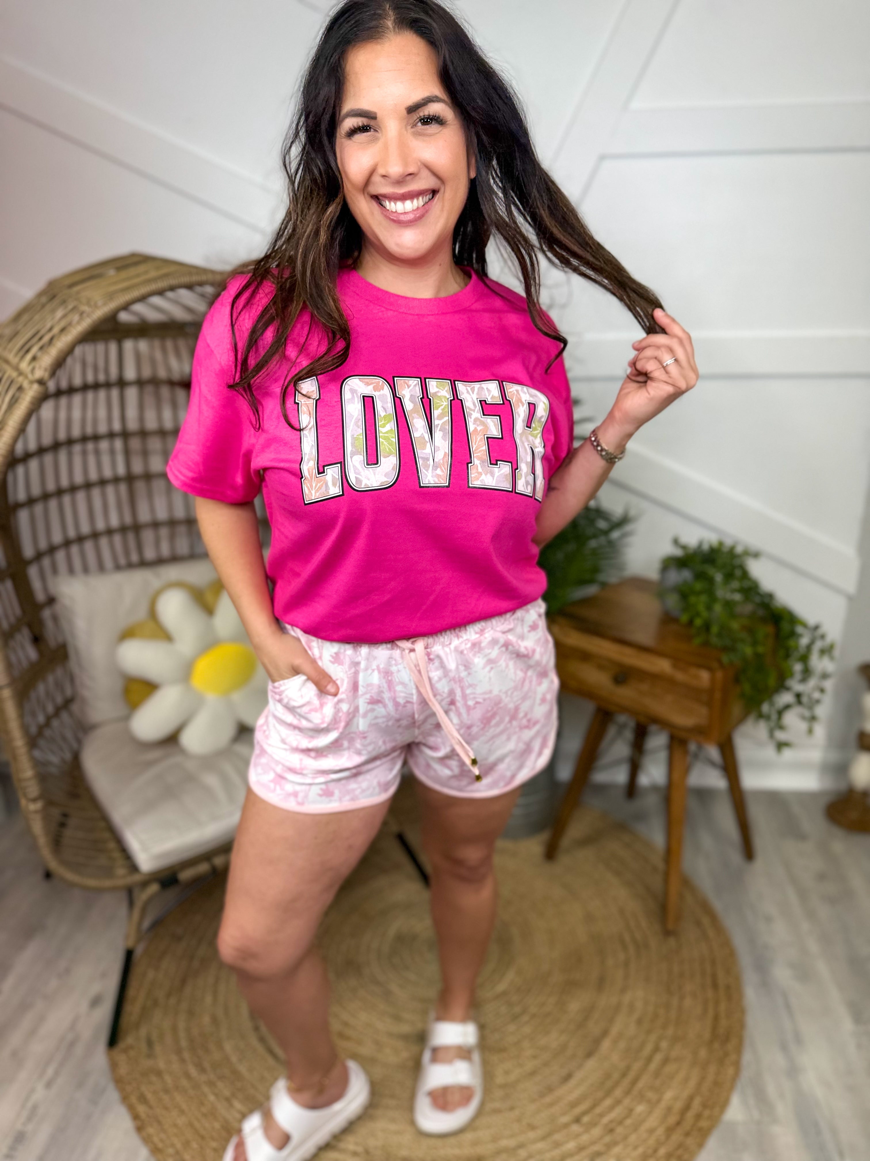 Camo Lover Graphic Tee-130 Graphic Tees-Heathered Boho-Heathered Boho Boutique, Women's Fashion and Accessories in Palmetto, FL