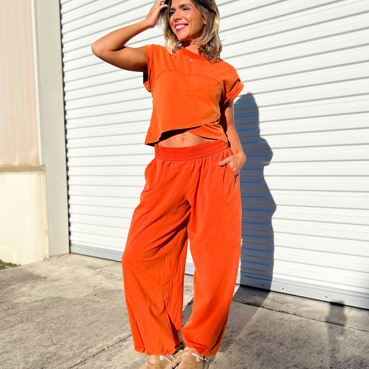 Dream Of Genie Top-110 SHORT SLEEVE TOP-HEIMISH-Heathered Boho Boutique, Women's Fashion and Accessories in Palmetto, FL