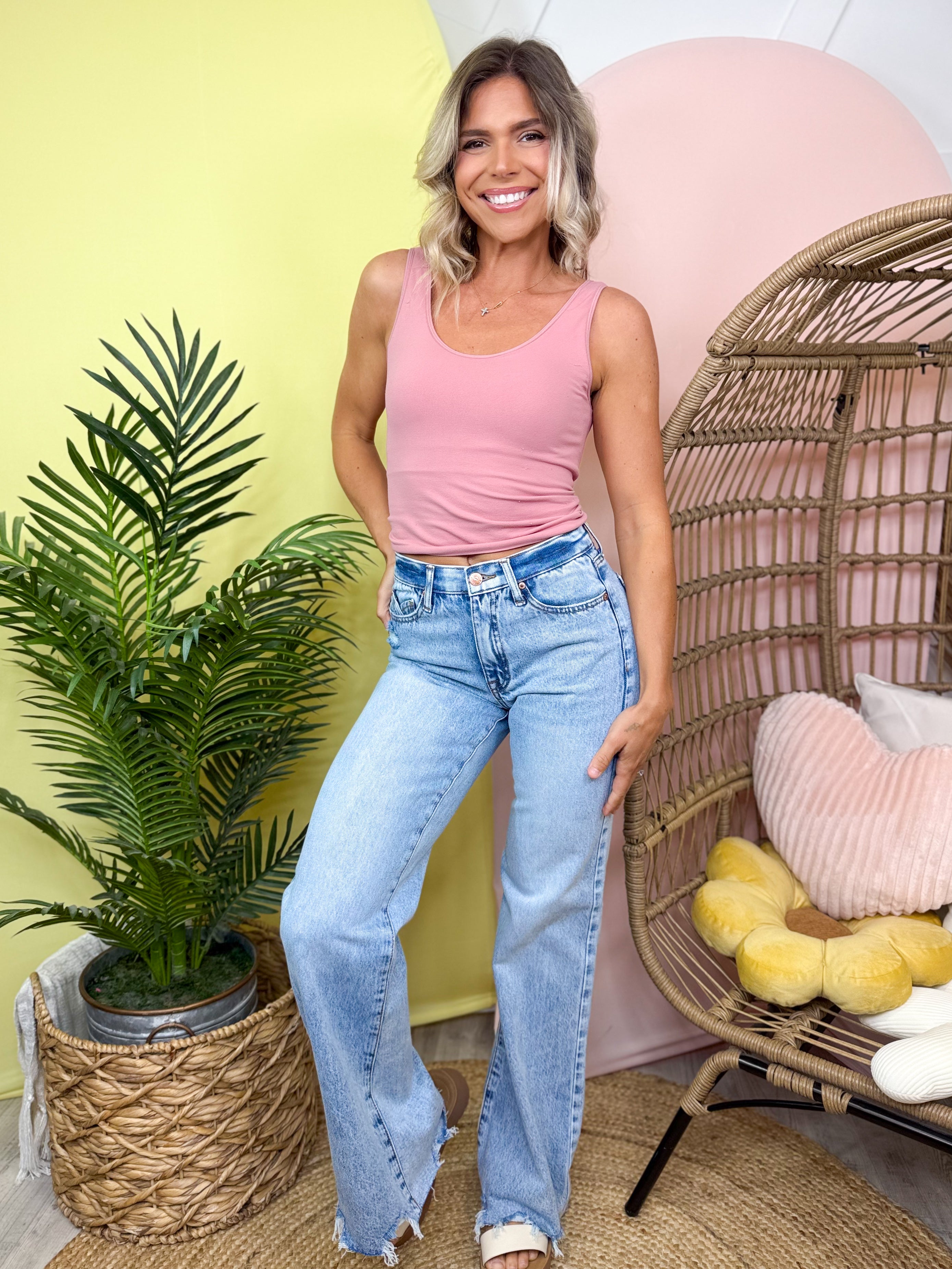Wild Flare High Rise Jeans by Saige-190 JEANS-SAIGE-Heathered Boho Boutique, Women's Fashion and Accessories in Palmetto, FL