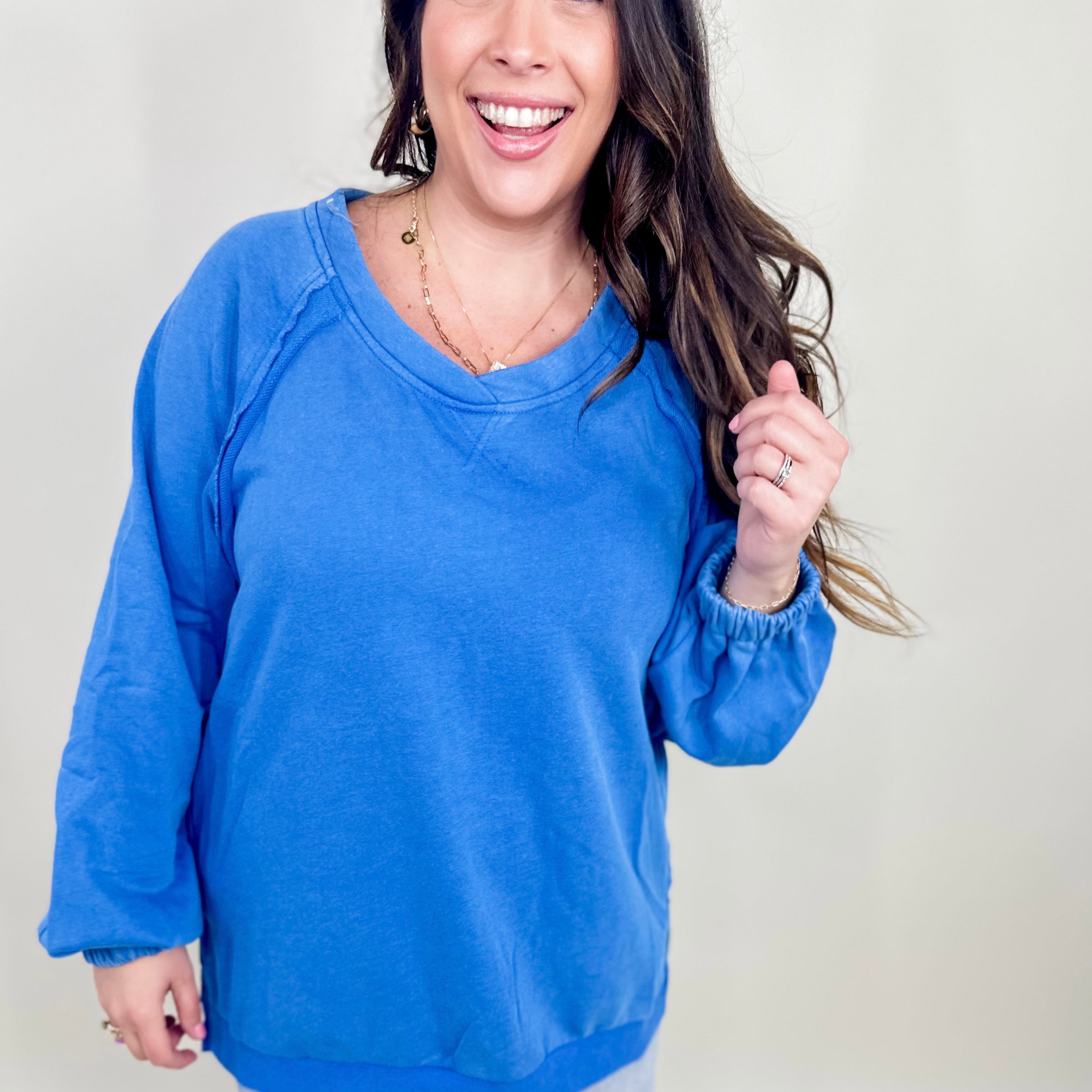 RESTOCK : Got Your Back Long Sleeve Top-120 Long Sleeve Tops-Pol-Heathered Boho Boutique, Women's Fashion and Accessories in Palmetto, FL