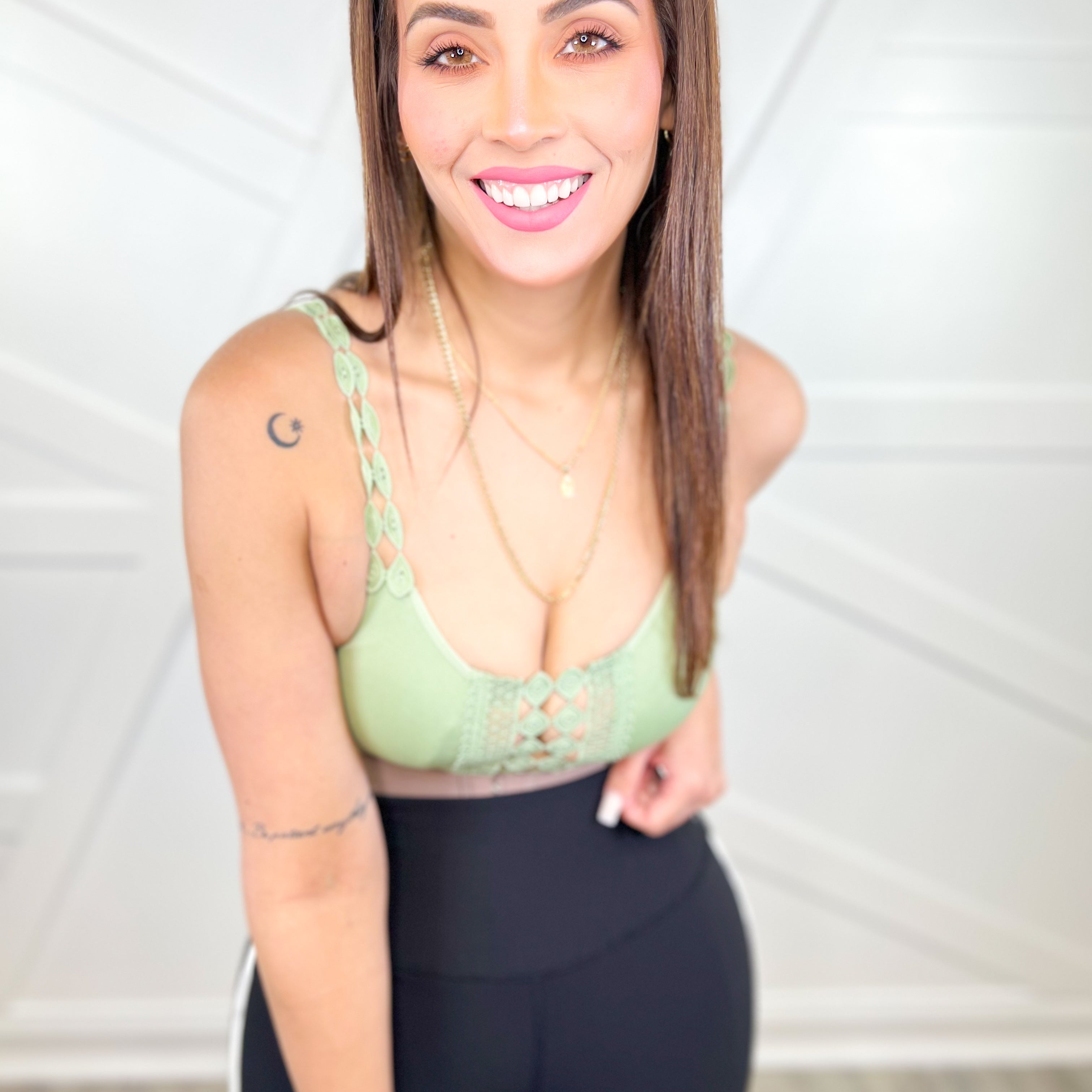 Restock: Feminine Lace Bralette-140 Body Suits/ Intimates-Leto-Heathered Boho Boutique, Women's Fashion and Accessories in Palmetto, FL