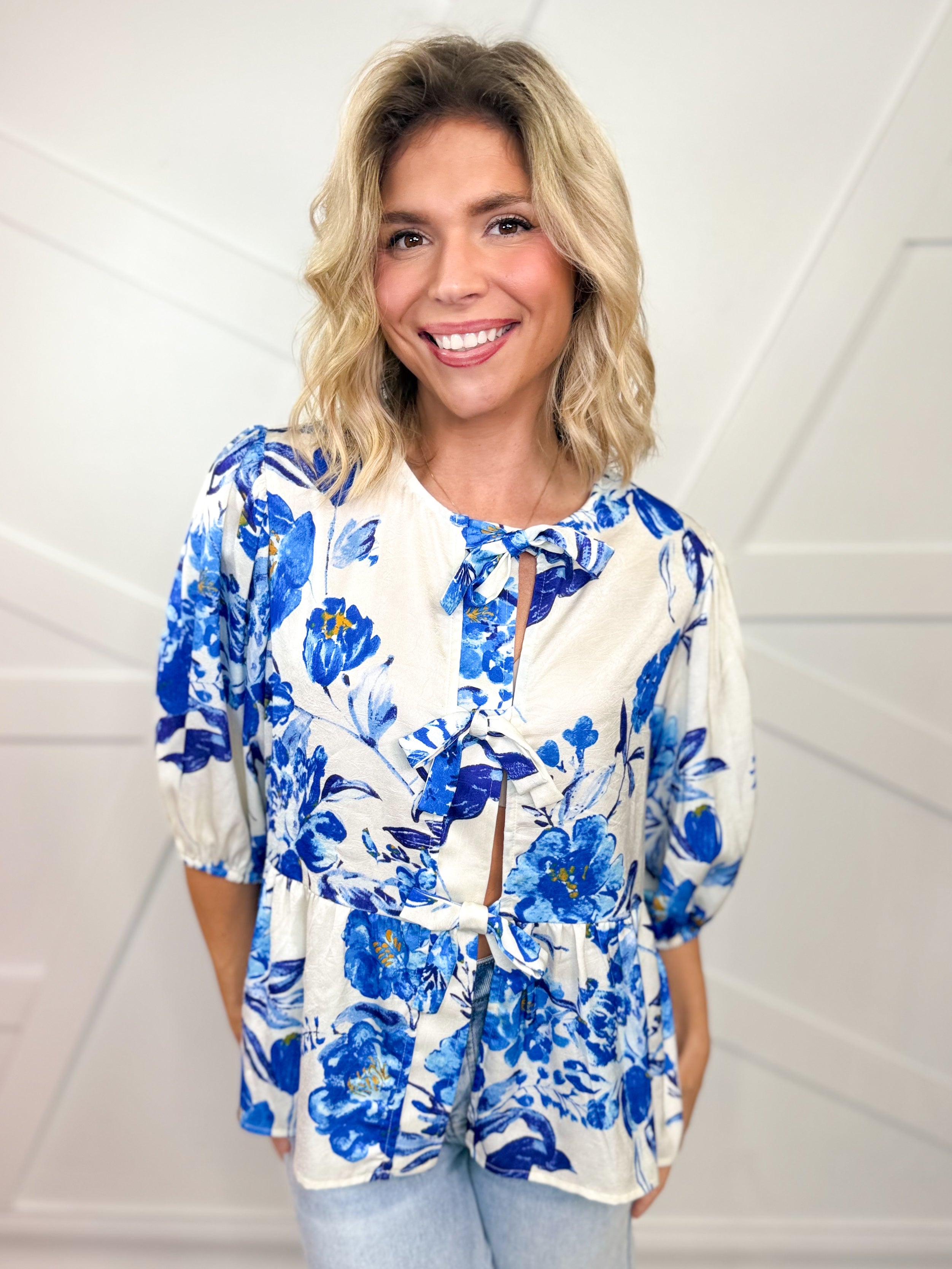 Floral Edit Top-120 Long Sleeve Tops-oddi-Heathered Boho Boutique, Women's Fashion and Accessories in Palmetto, FL