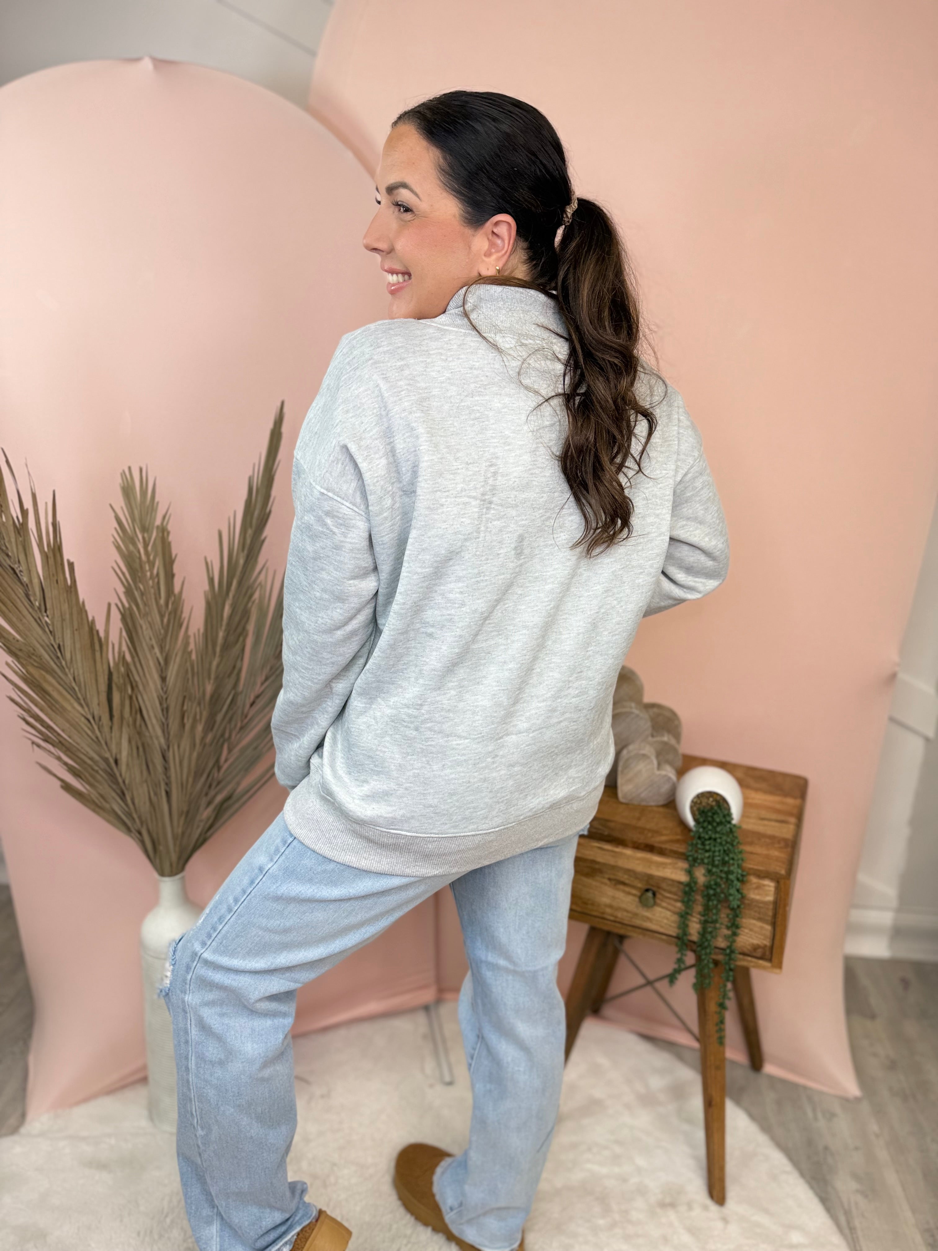 Made for More Cloud Embroidered Sweatshirt-125 Sweater-Heathered Boho-Heathered Boho Boutique, Women's Fashion and Accessories in Palmetto, FL