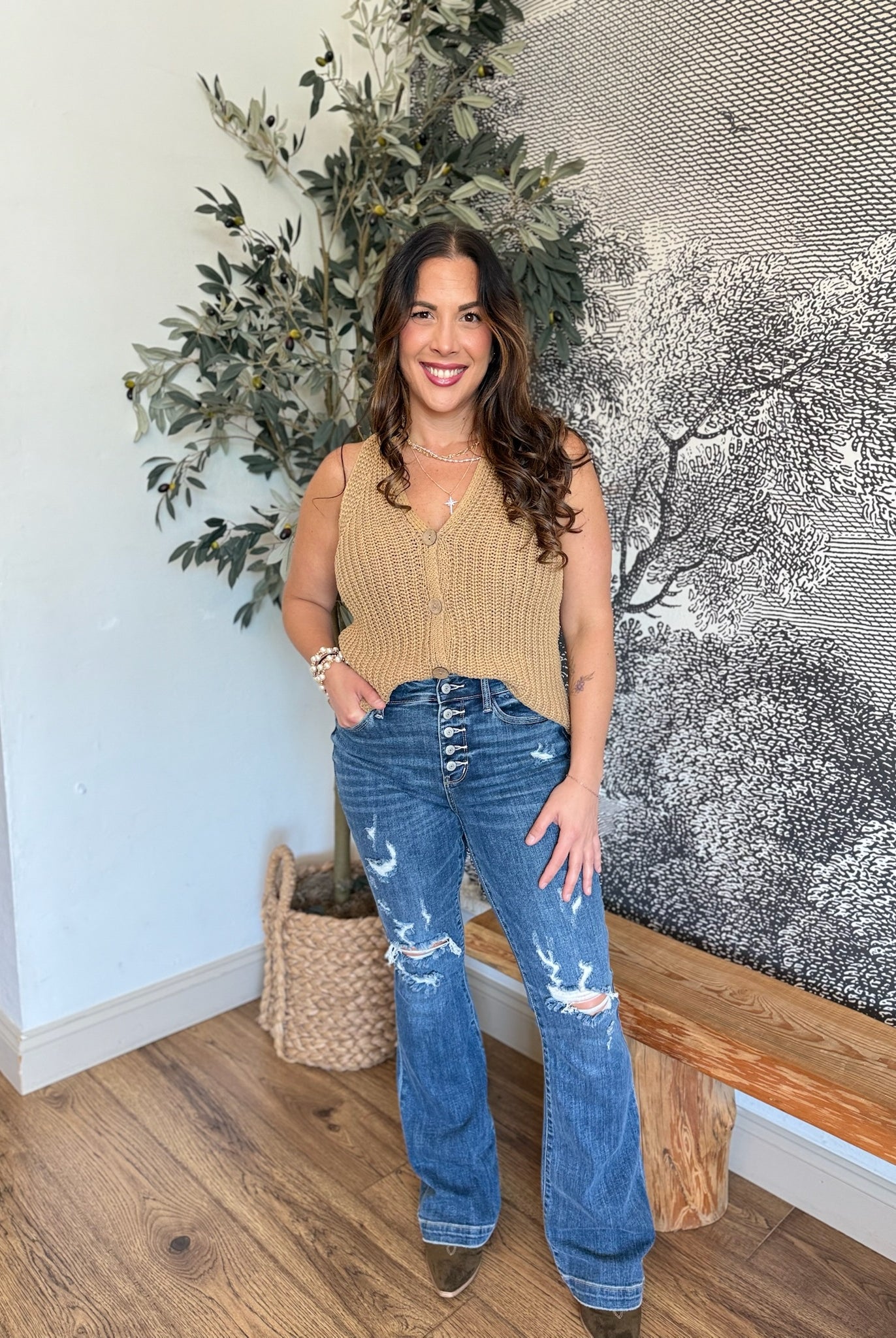 Apple Bottom Flares by Judy Blue-190 Jeans-Judy Blue-Heathered Boho Boutique, Women's Fashion and Accessories in Palmetto, FL