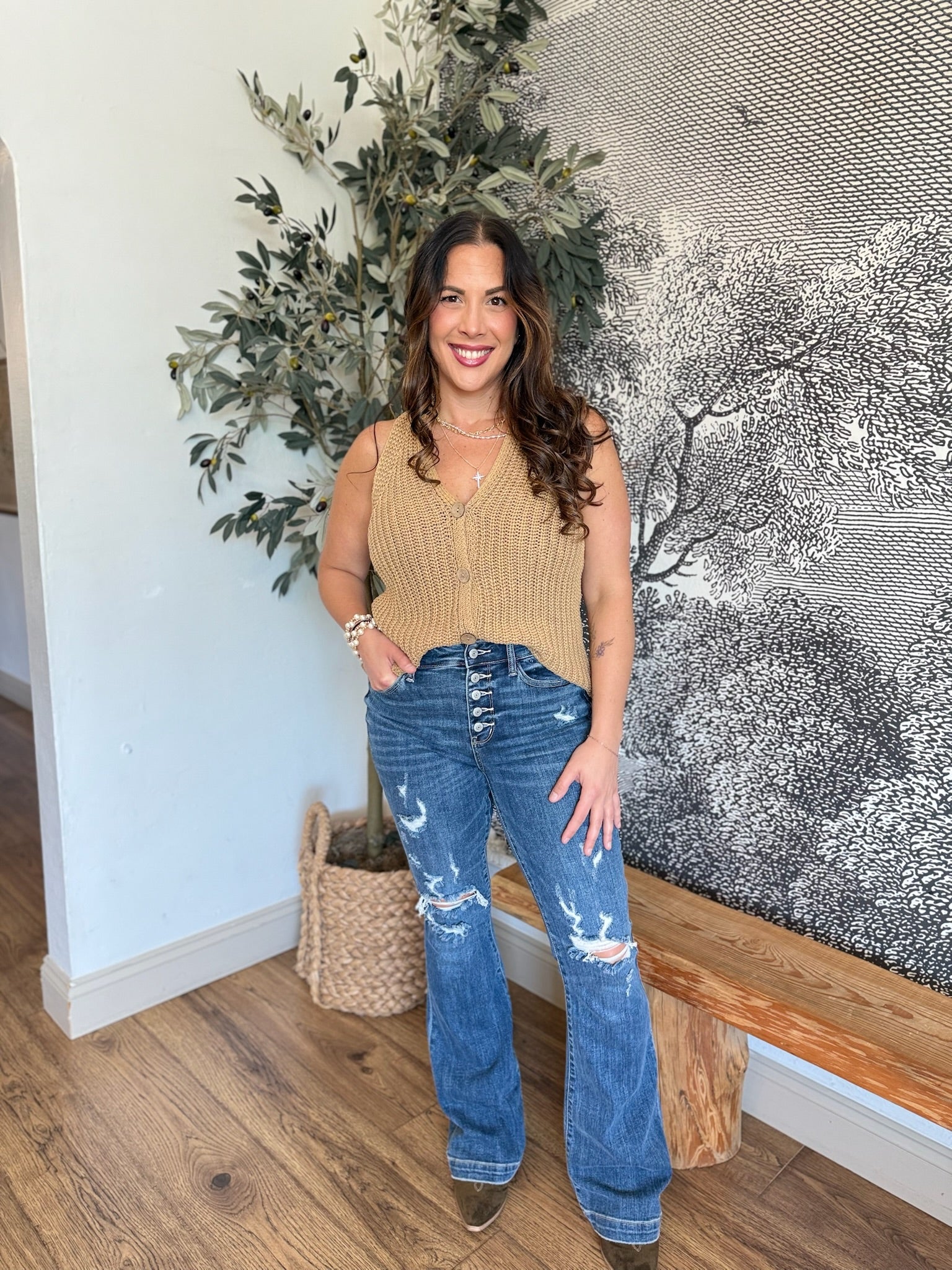 Apple Bottom Flares by Judy Blue-190 Jeans-Judy Blue-Heathered Boho Boutique, Women's Fashion and Accessories in Palmetto, FL