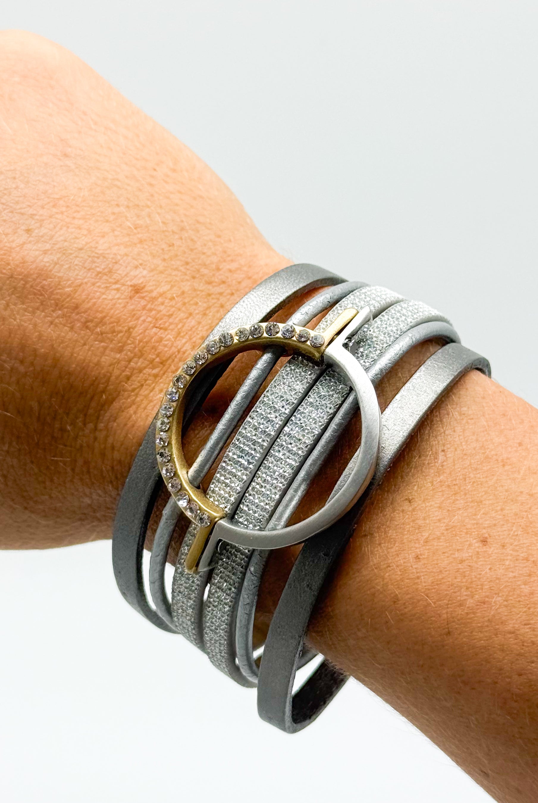 Circling The Town Bracelet-310 Jewelry-A Touch of Style-Heathered Boho Boutique, Women's Fashion and Accessories in Palmetto, FL