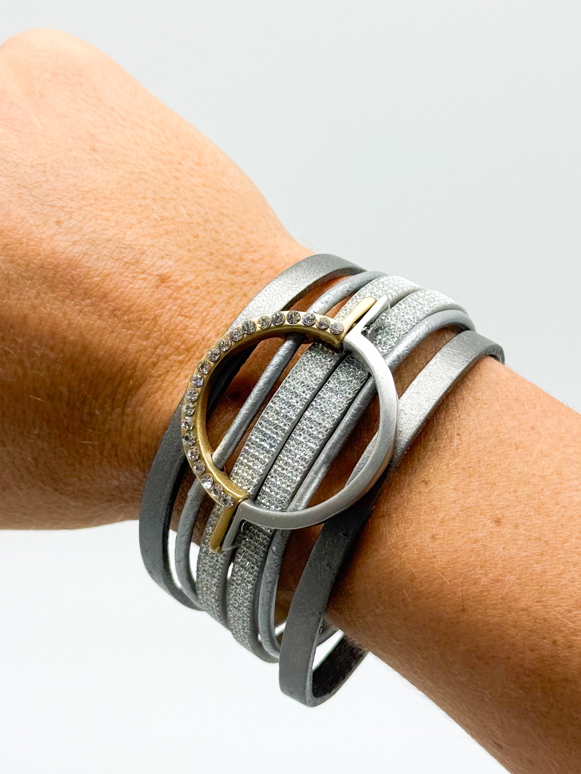 Circling The Town Bracelet-310 Jewelry-A Touch of Style-Heathered Boho Boutique, Women's Fashion and Accessories in Palmetto, FL