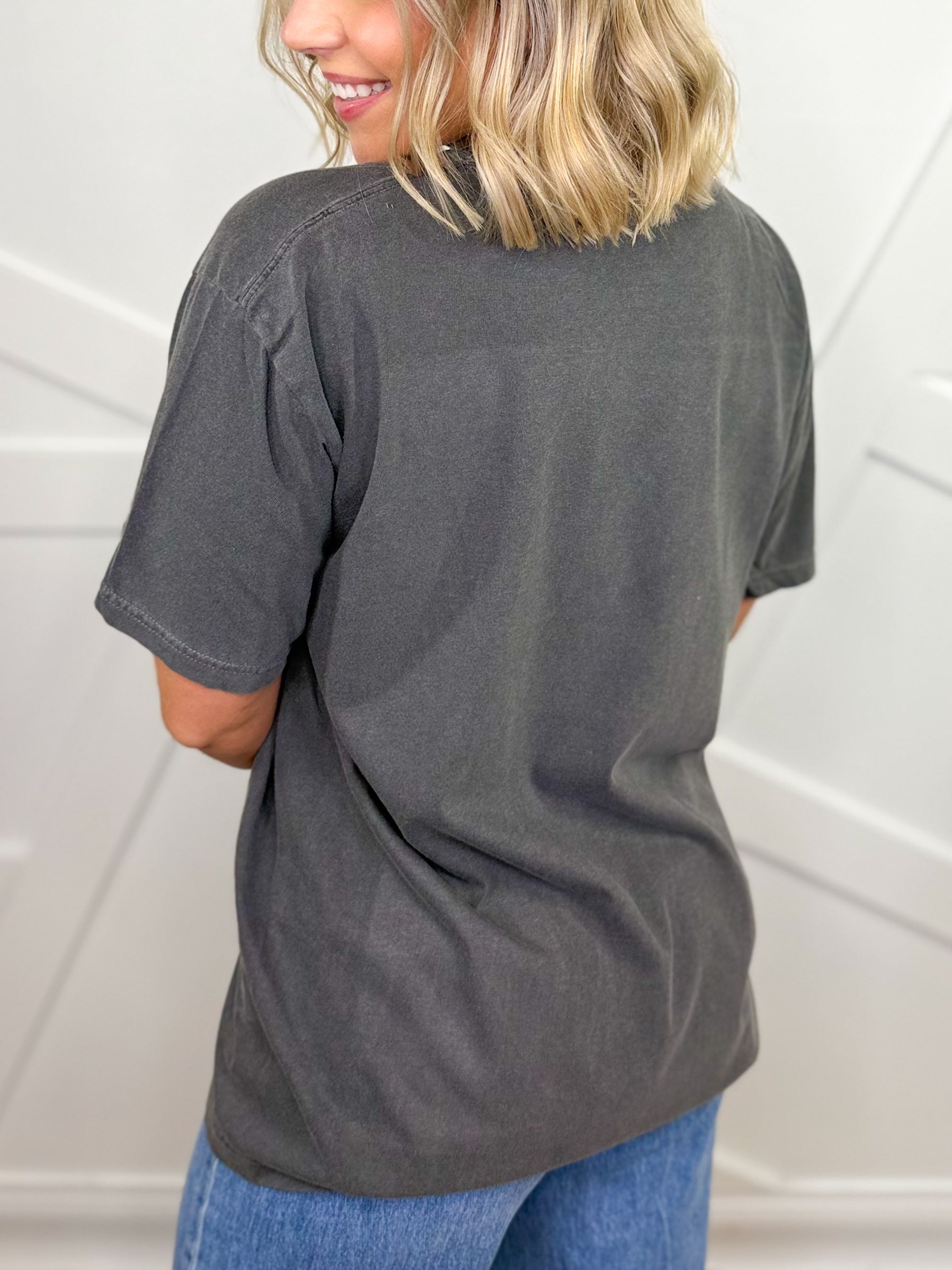 Boho Floral Sun Graphic Tee-130 Graphic Tees-Heathered Boho-Heathered Boho Boutique, Women's Fashion and Accessories in Palmetto, FL