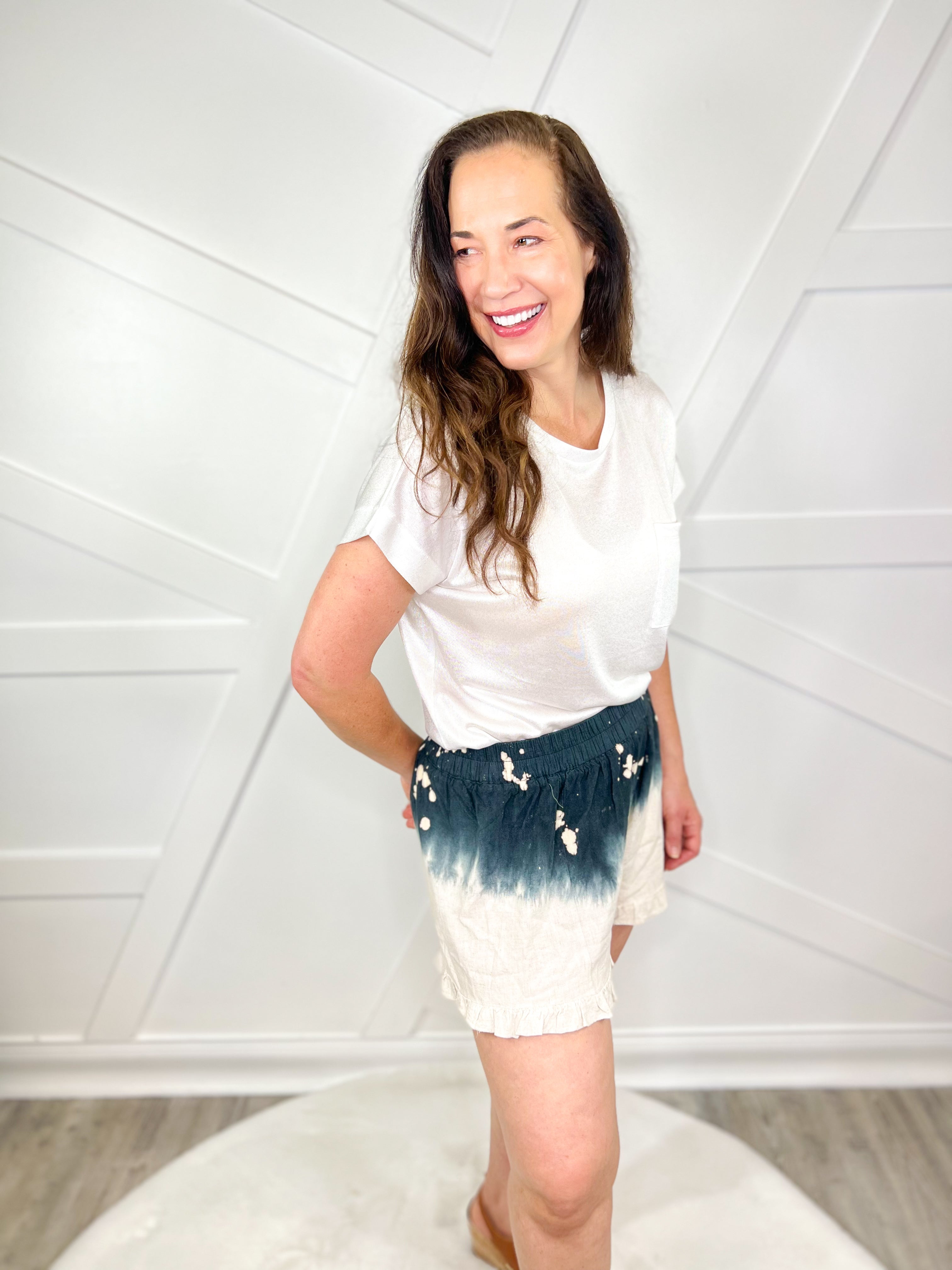 Acid Washed Shorts-160 shorts-Umgee-Heathered Boho Boutique, Women's Fashion and Accessories in Palmetto, FL