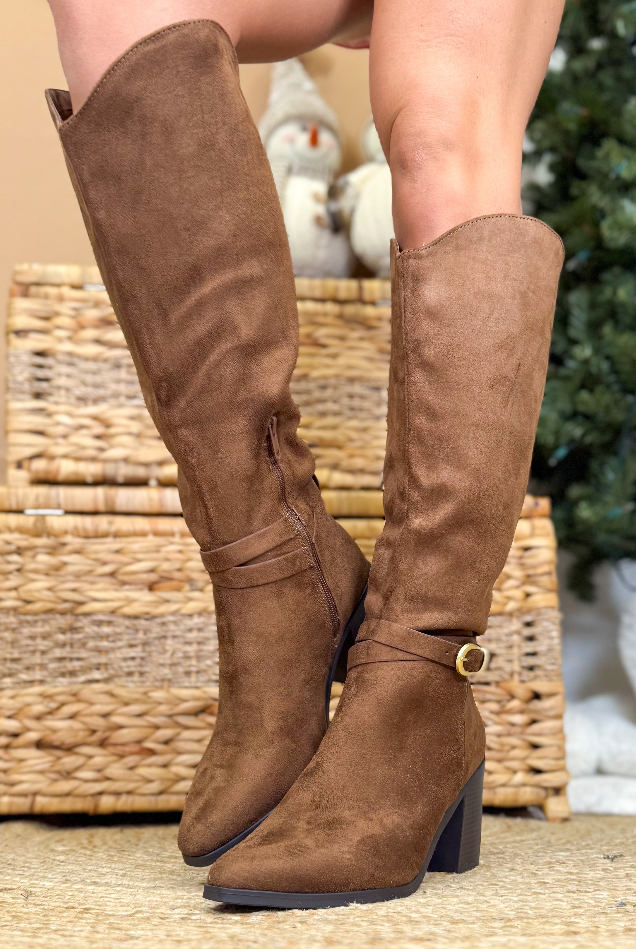 Amelia Boots - Chocolate-350 SHOES-Fortune Dynamic-Heathered Boho Boutique, Women's Fashion and Accessories in Palmetto, FL